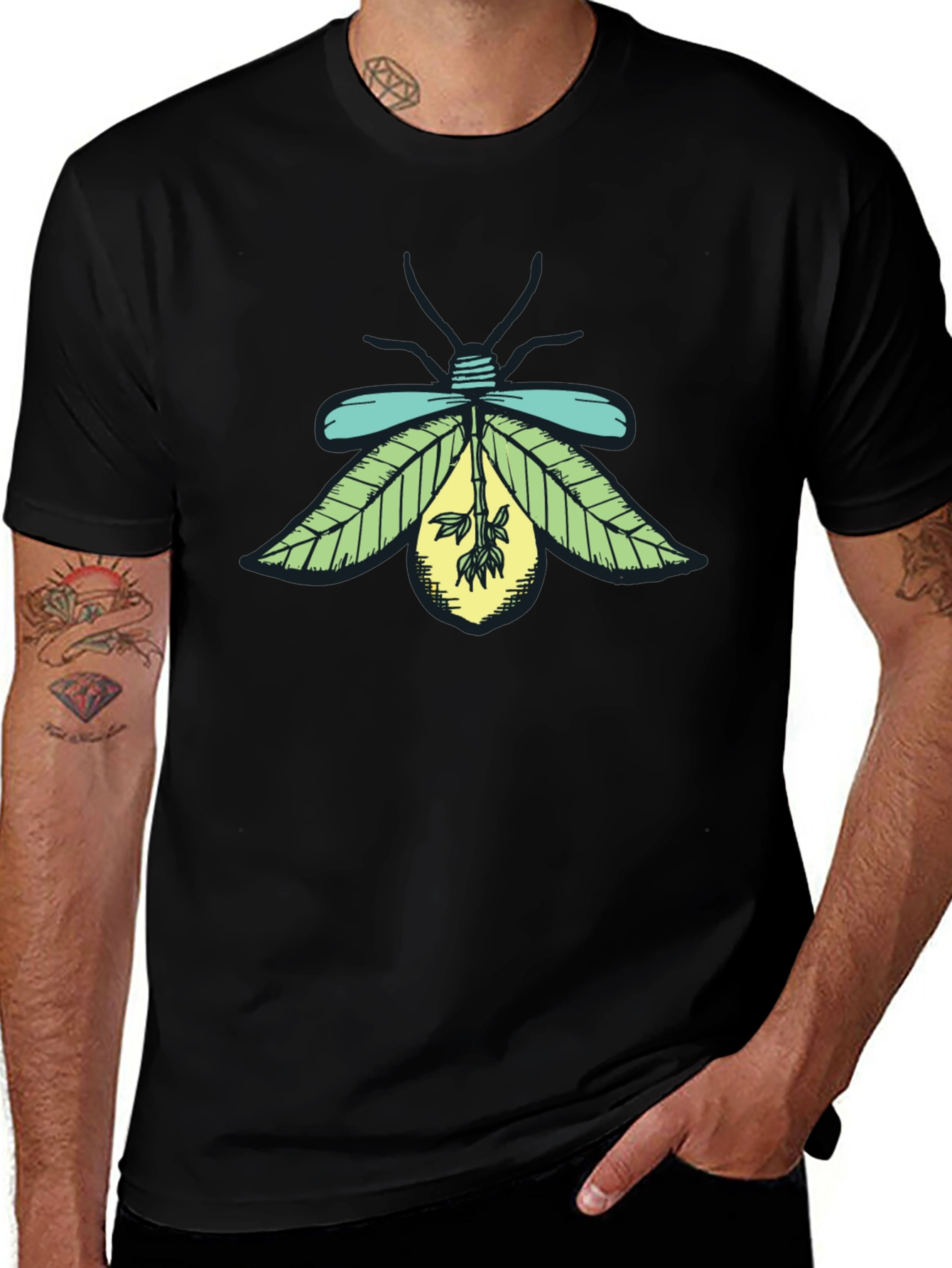 Firefly Graphic Tee - Unique Nature Design