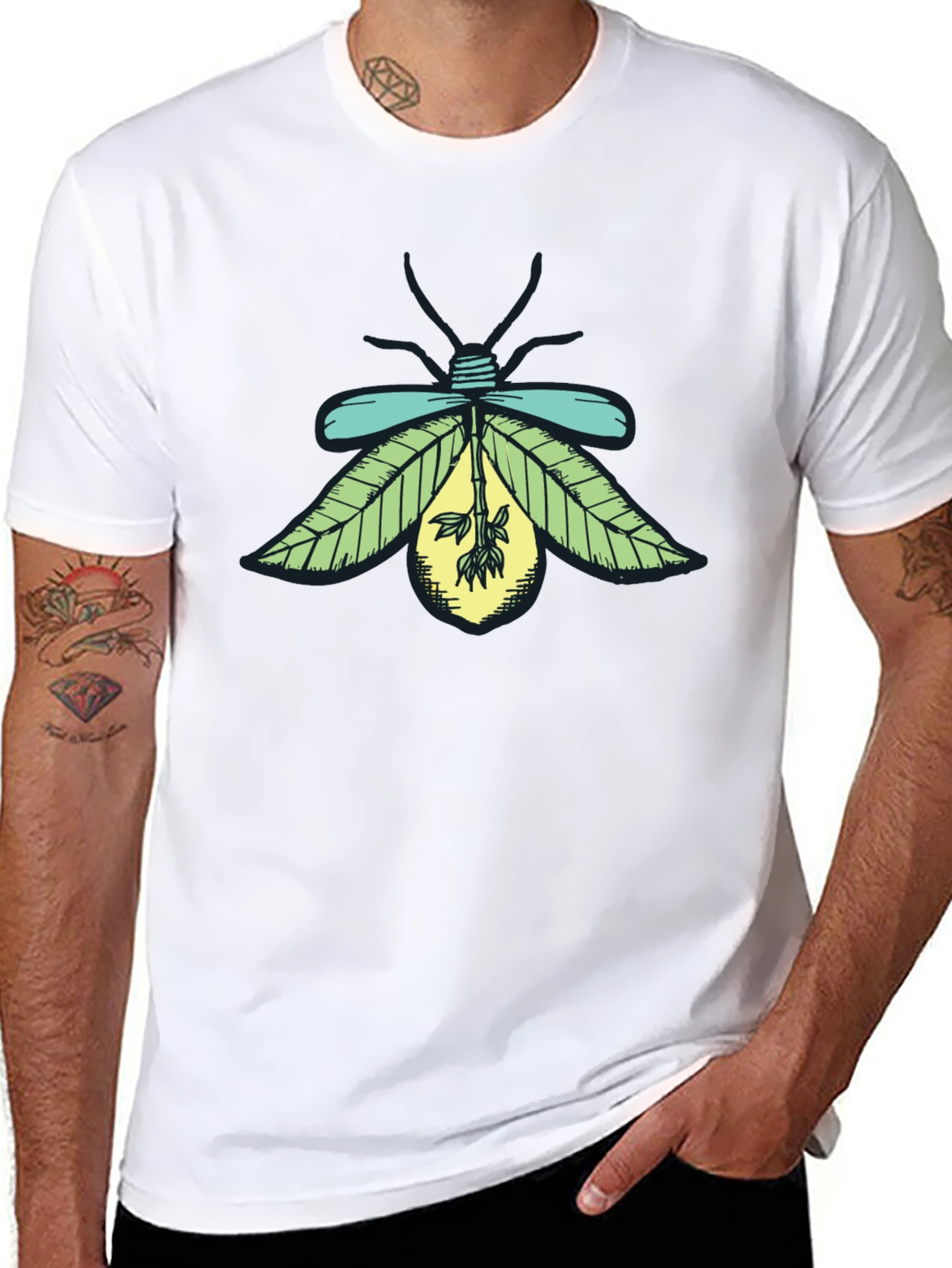 Firefly Graphic Tee - Unique Nature Design