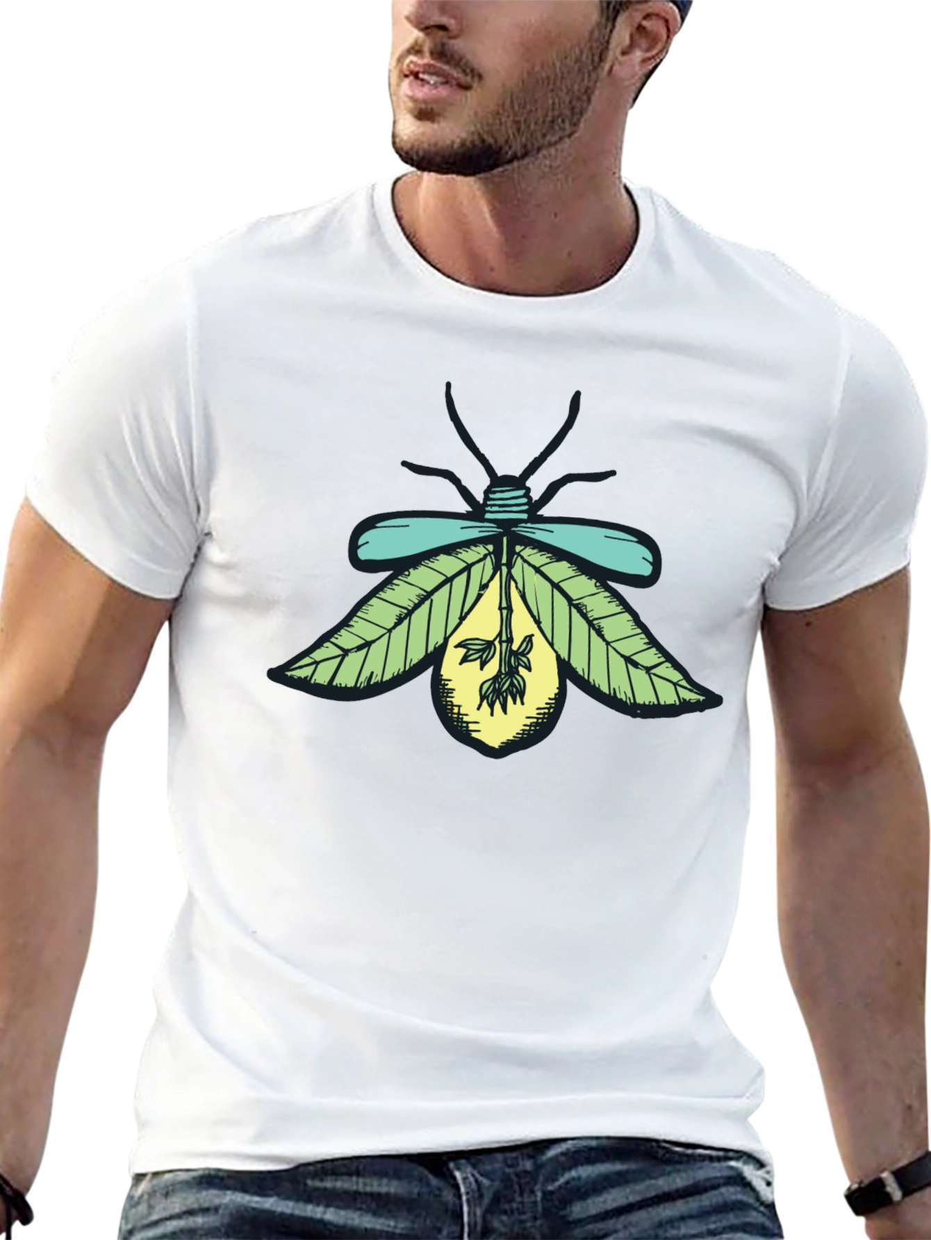 Firefly Graphic Tee - Unique Nature Design