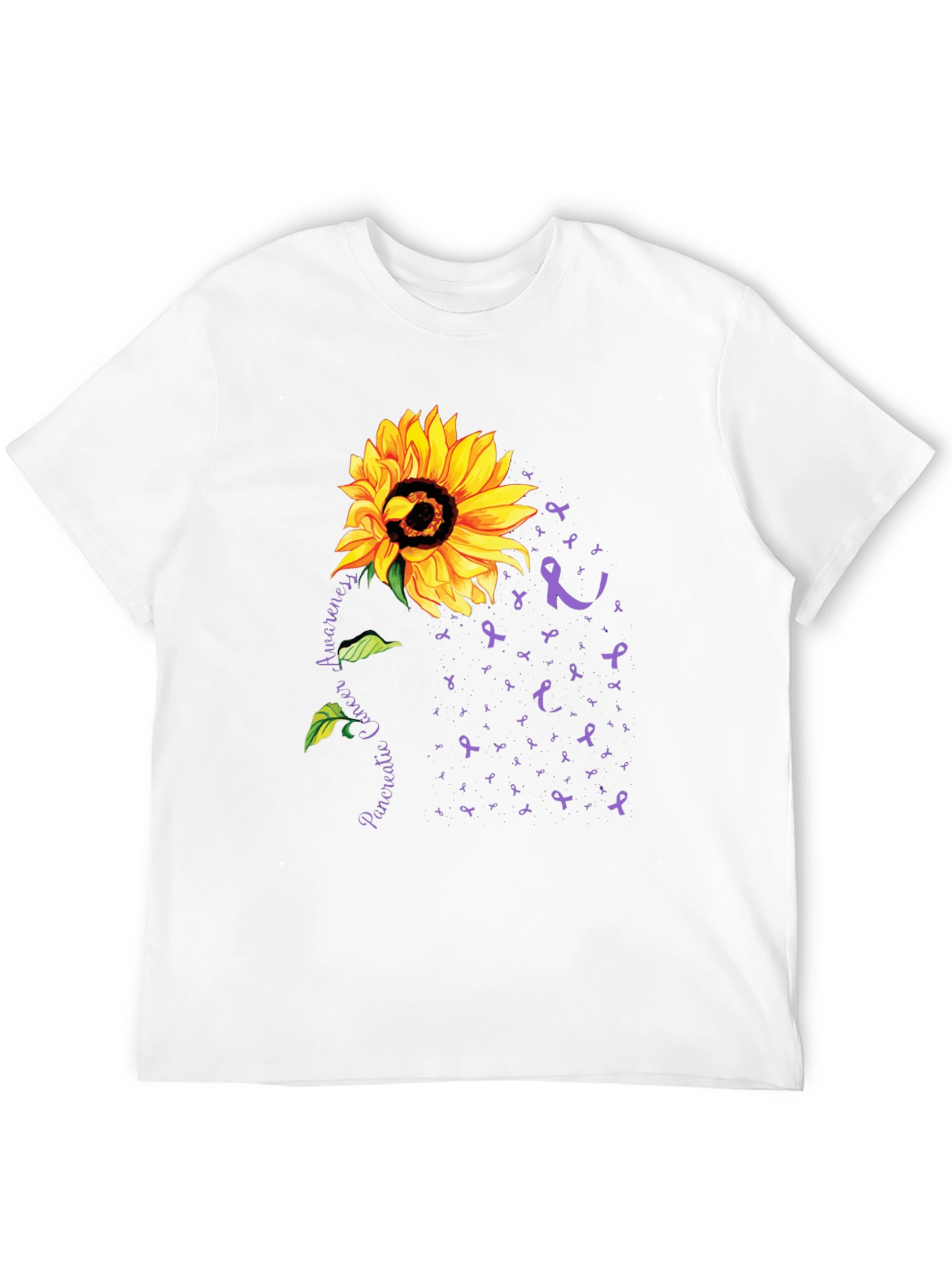 Sunflower Pancreatic Cancer Awareness T-Shirt