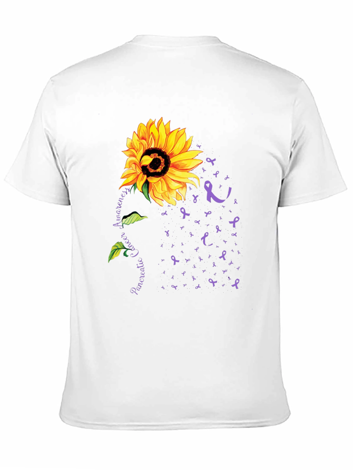 Sunflower Pancreatic Cancer Awareness T-Shirt