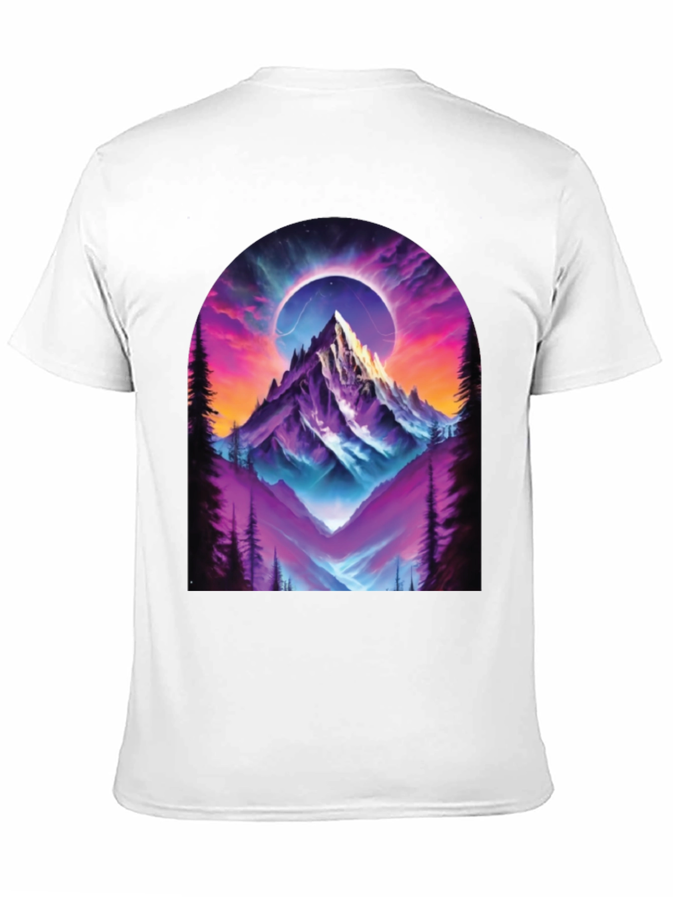 Mountain Eclipse Graphic Tee - Black