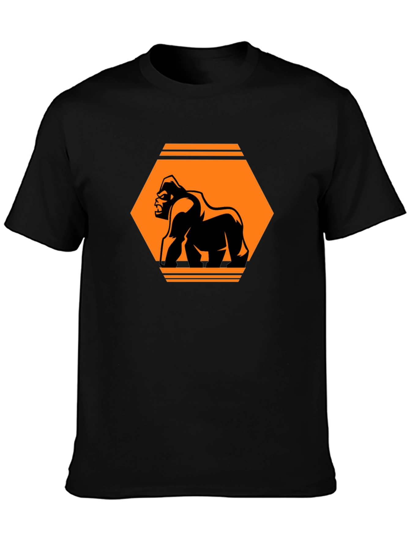 Gorilla Graphic Tee - Bold Black T-Shirt