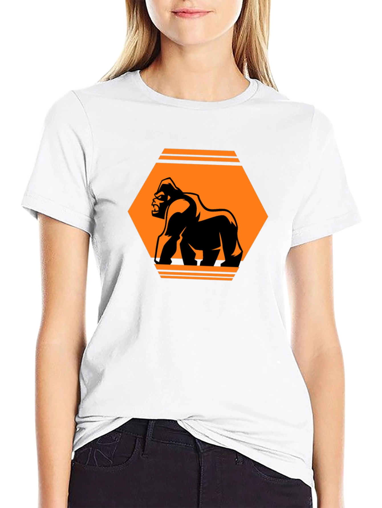 Gorilla Graphic Tee - Bold Black T-Shirt