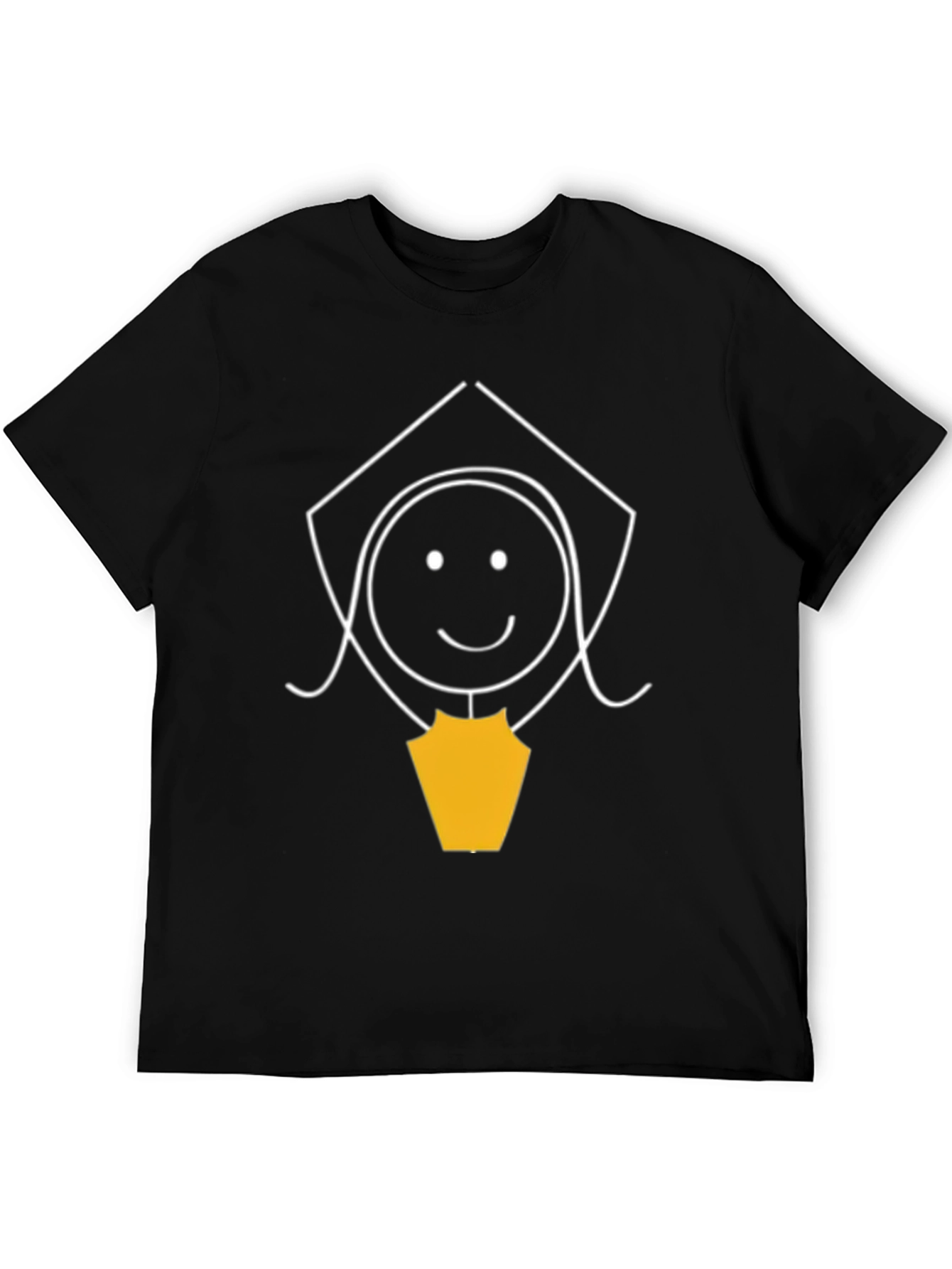 Graduation Girl Graphic Tee - Black Cotton T-Shirt