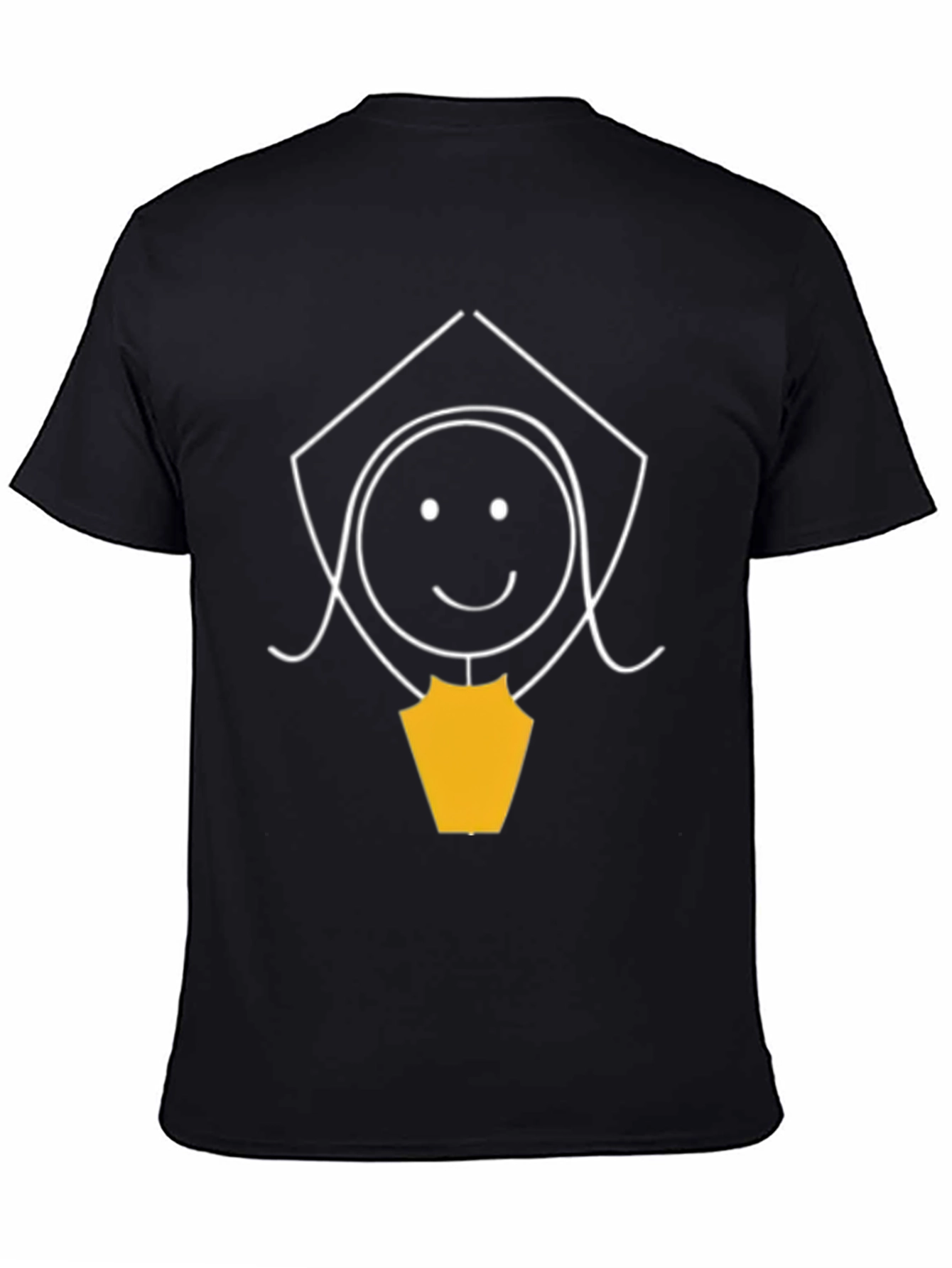 Graduation Girl Graphic Tee - Black Cotton T-Shirt