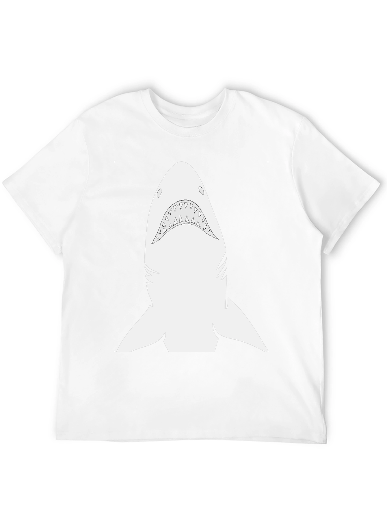 Shark Graphic Tee - Black Cotton Comfort