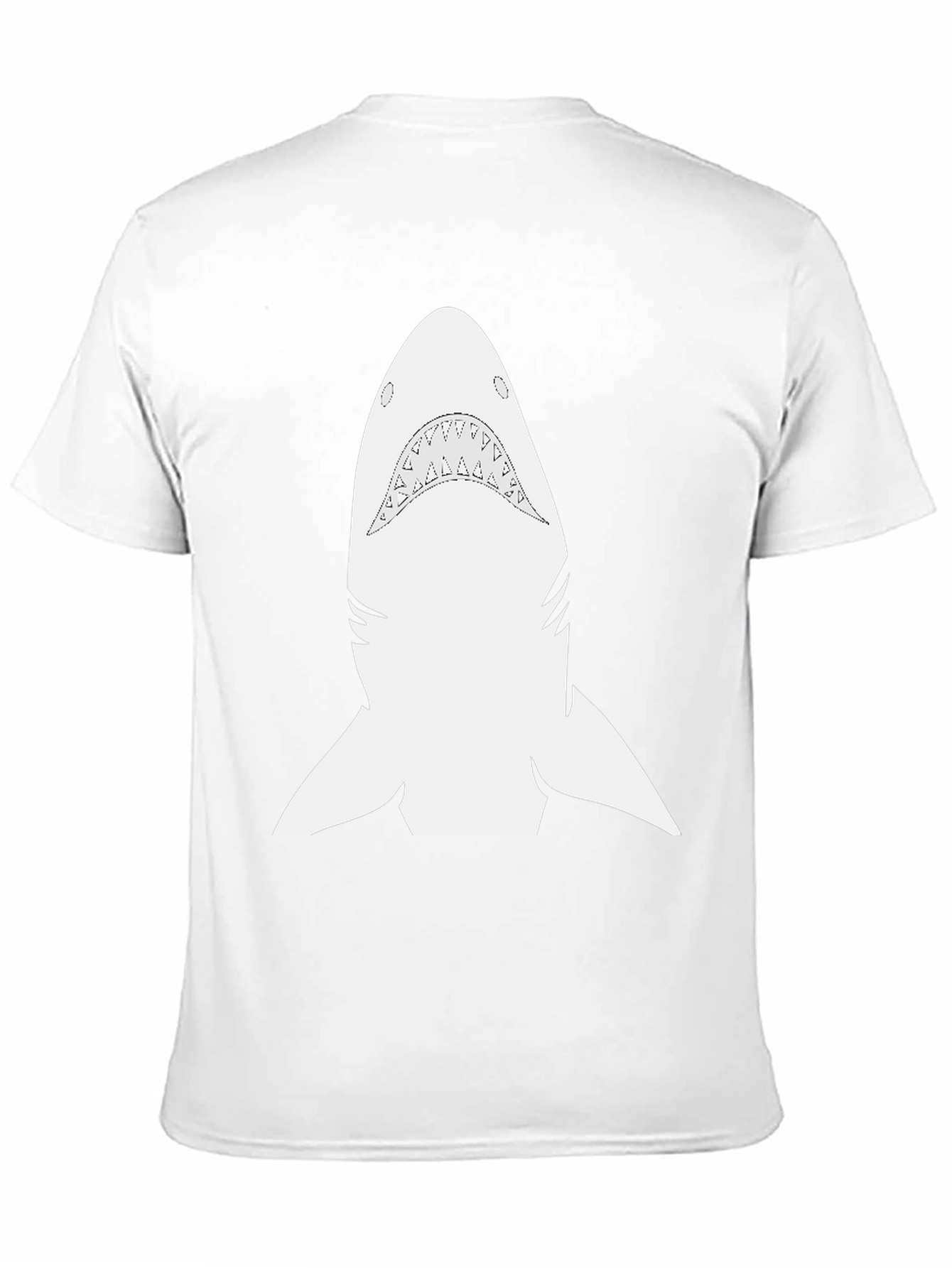 Shark Graphic Tee - Black Cotton Comfort