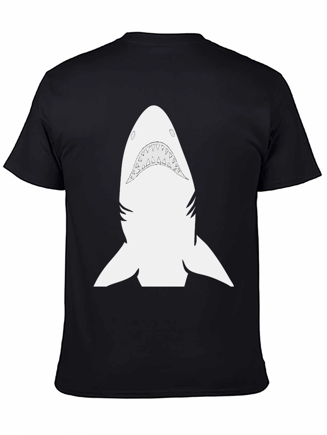 Shark Graphic Tee - Black Cotton Comfort