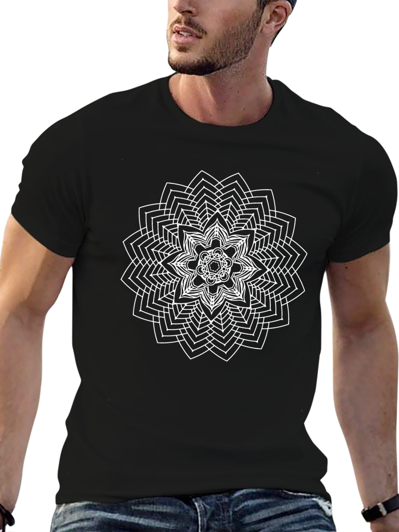 Geometric Mandala Graphic T-Shirt