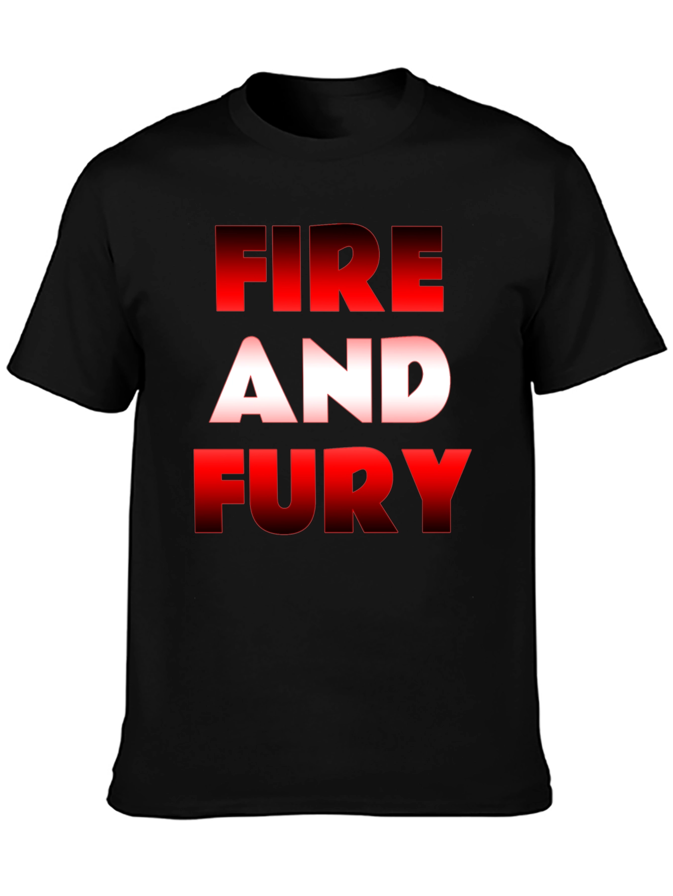 Fire and Fury Graphic Tee - Black