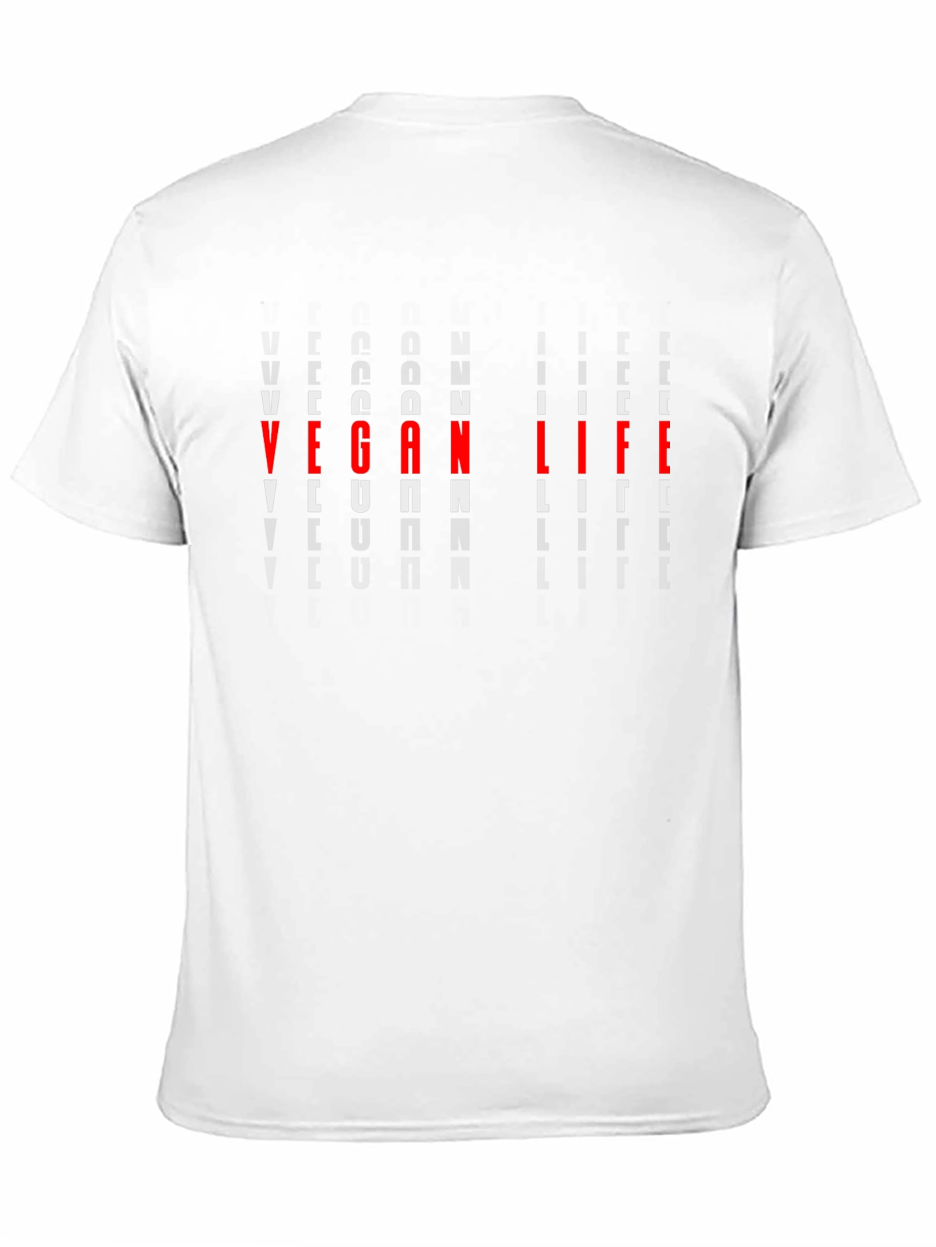 Vegan Life Graphic Tee - Black Cotton T-Shirt