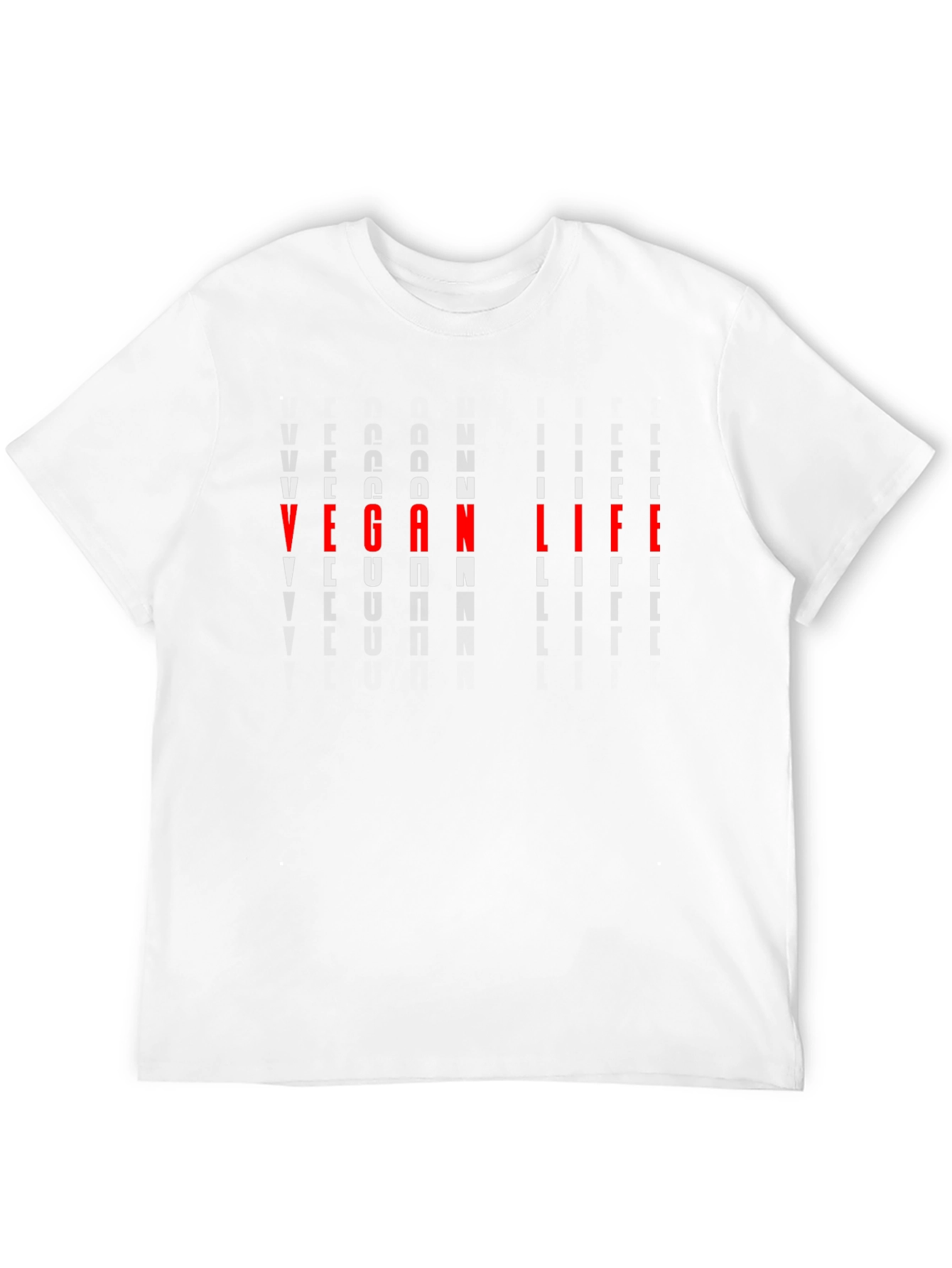Vegan Life Graphic Tee - Black Cotton T-Shirt