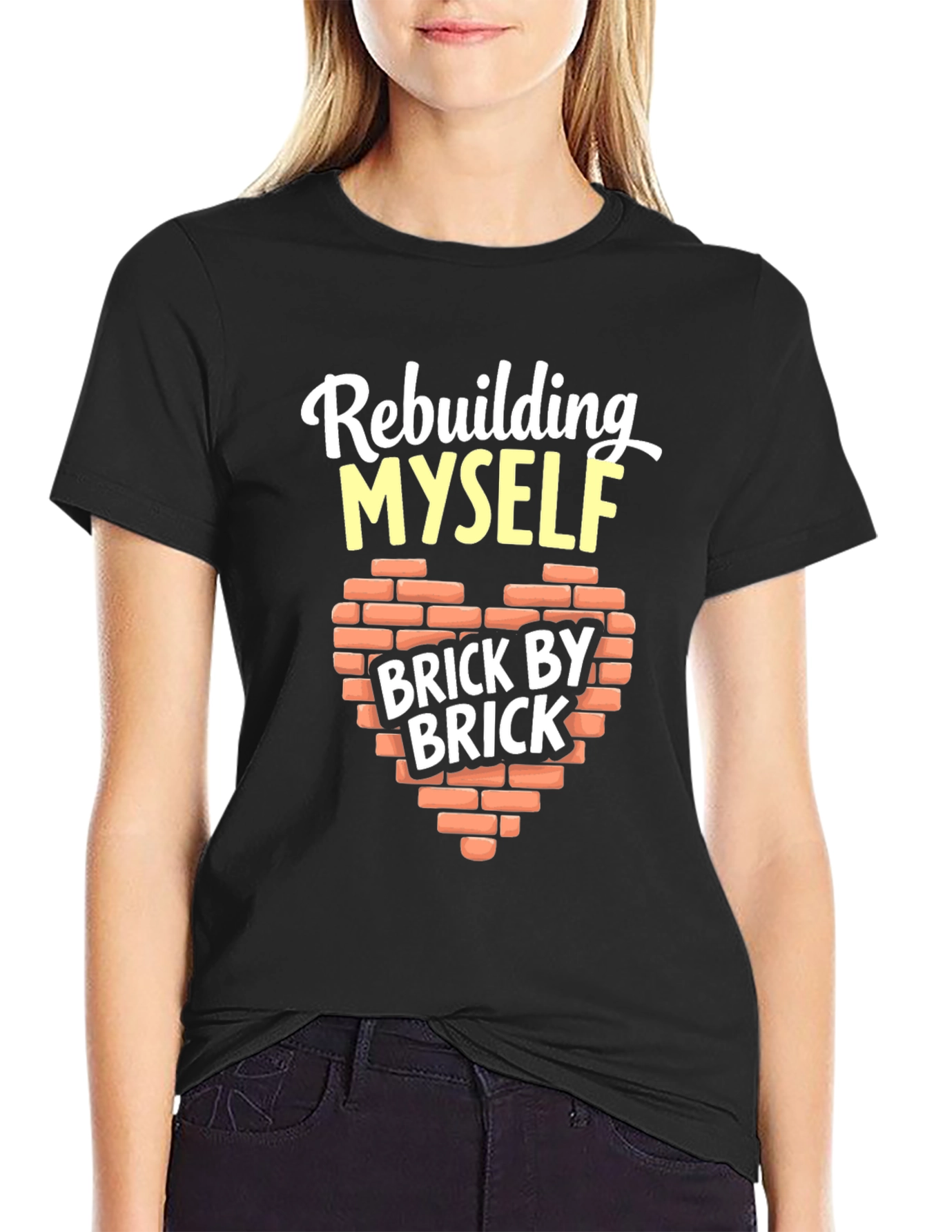 Rebuilding Myself Brick By Brick Graphic T-Shirt
