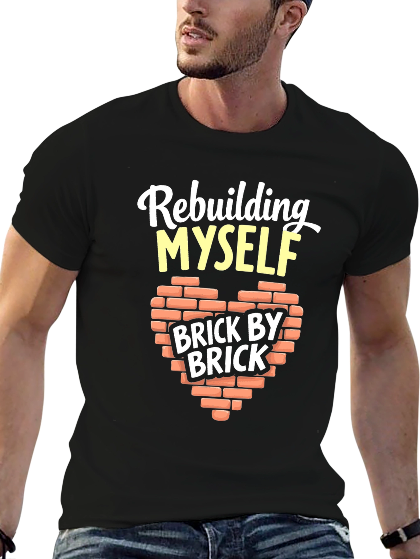 Rebuilding Myself Brick By Brick Graphic T-Shirt