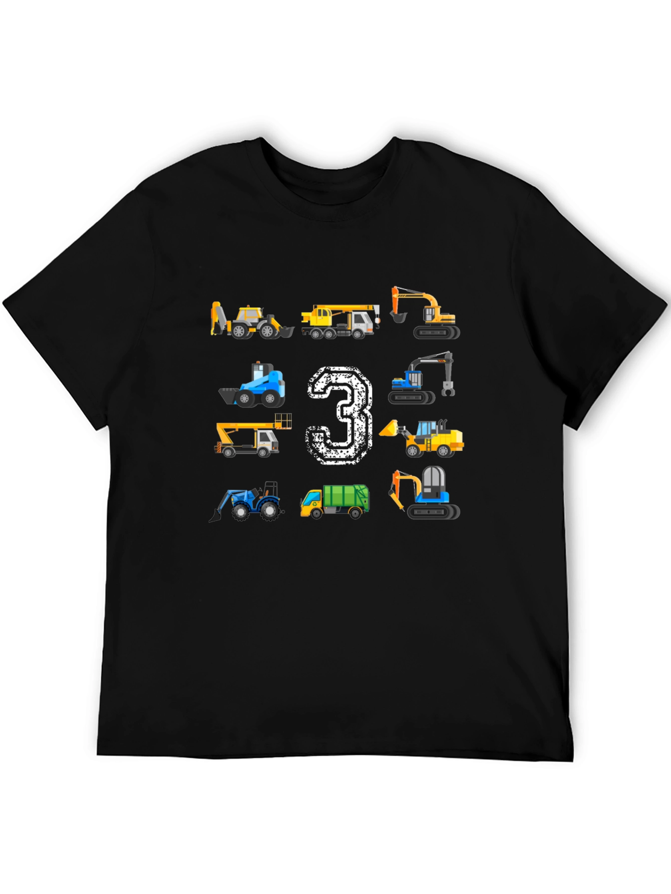 Construction Birthday T-Shirt Size 3