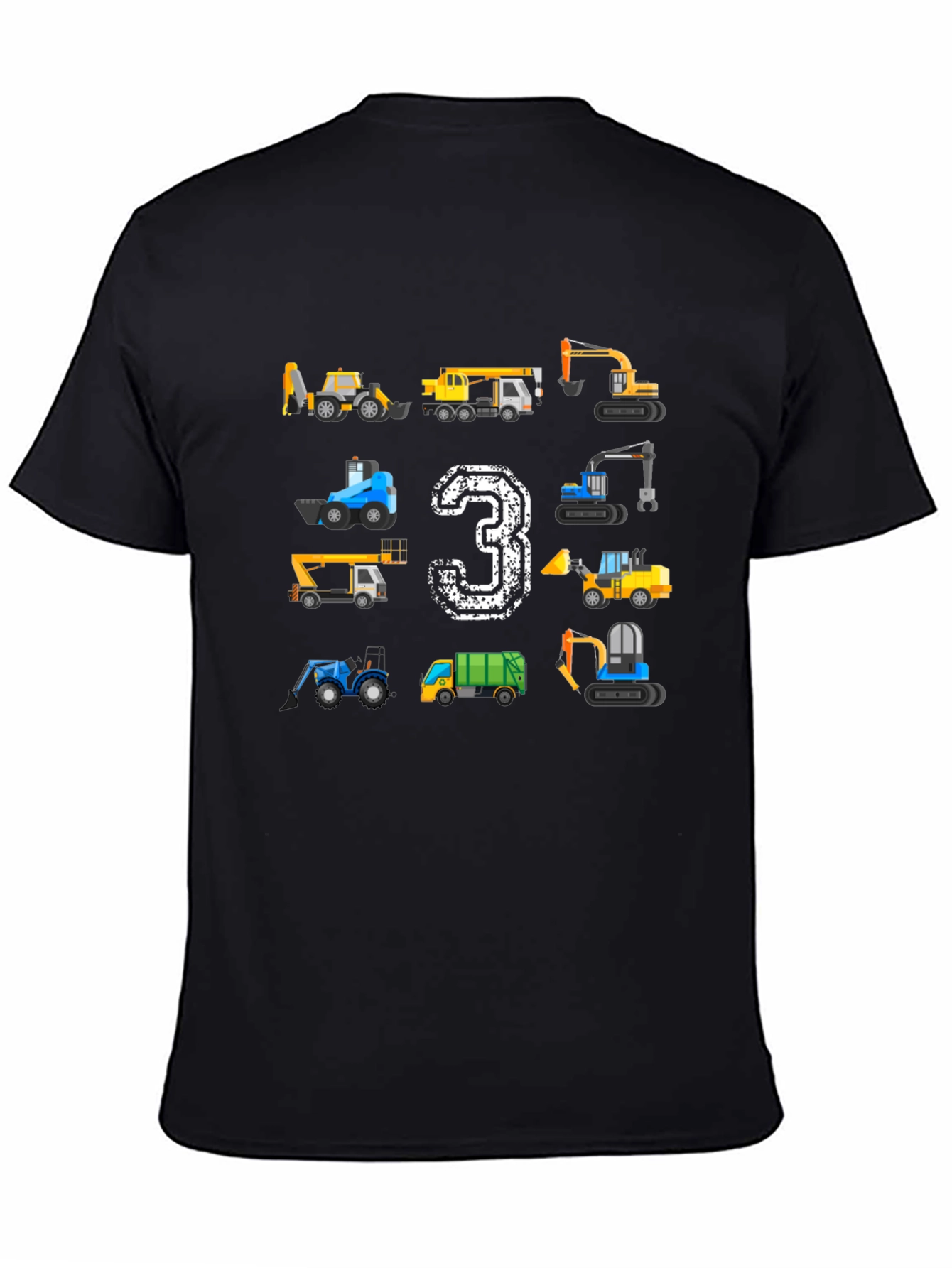 Construction Birthday T-Shirt Size 3