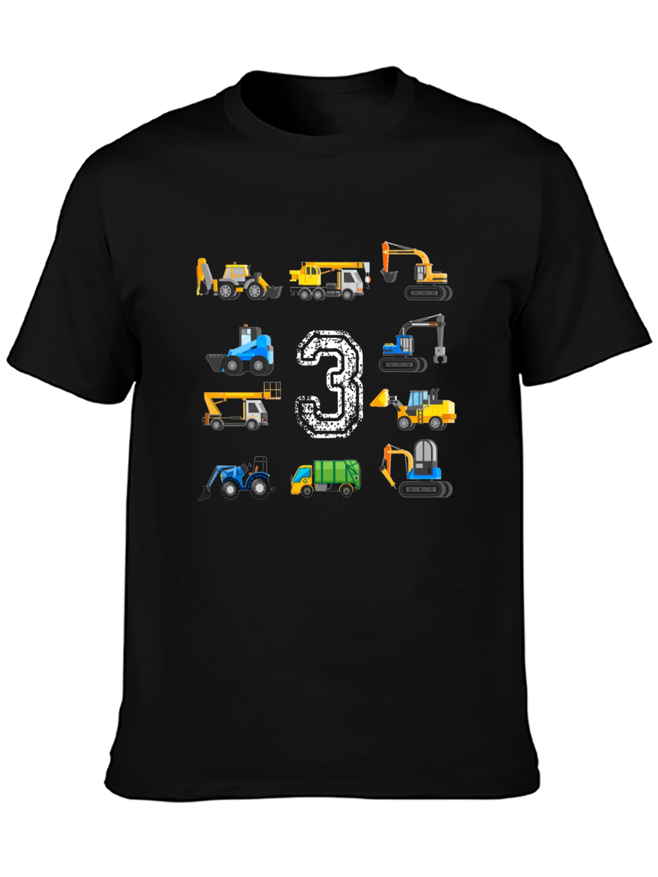Construction Birthday T-Shirt Size 3