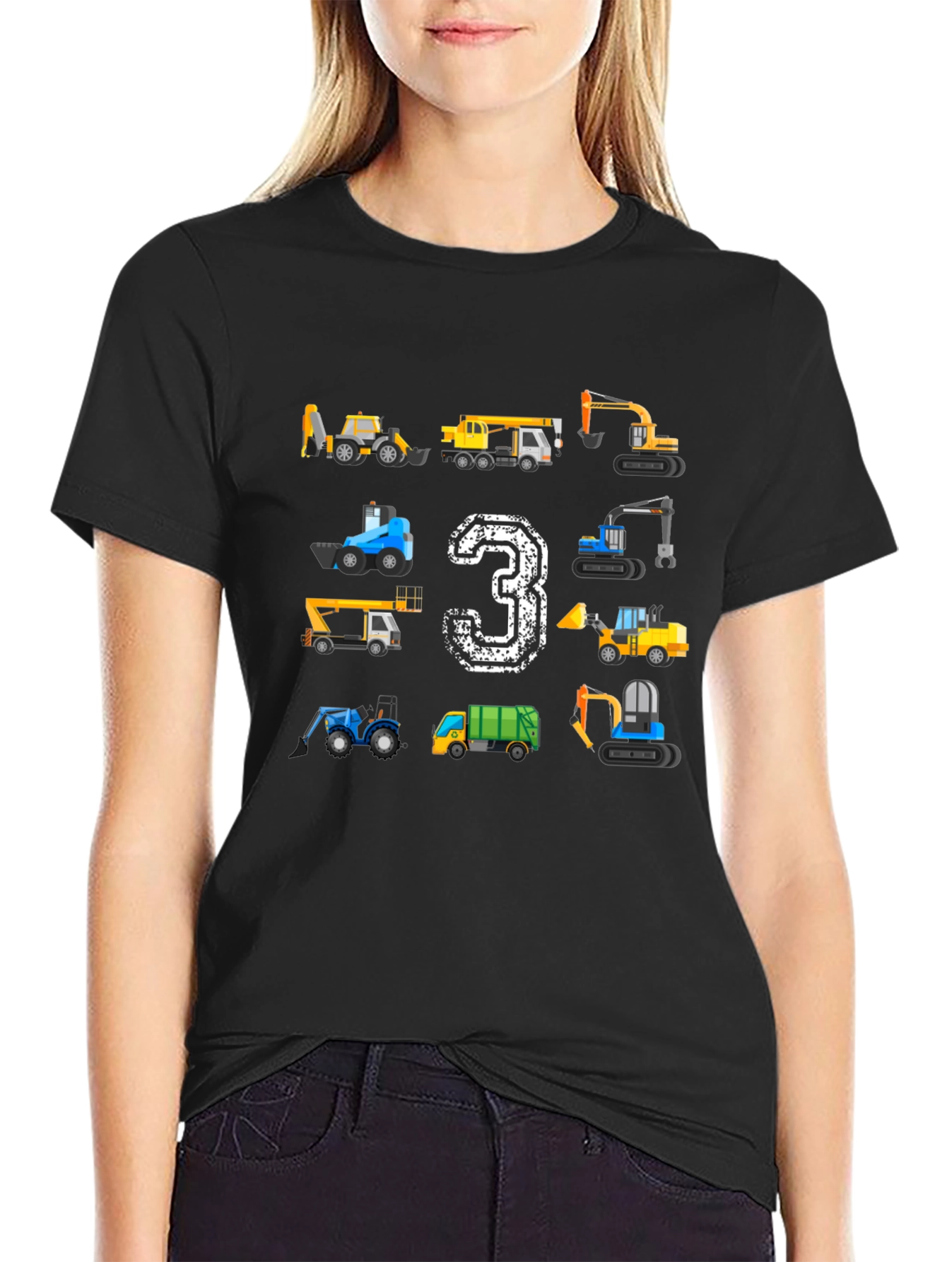 Construction Birthday T-Shirt Size 3