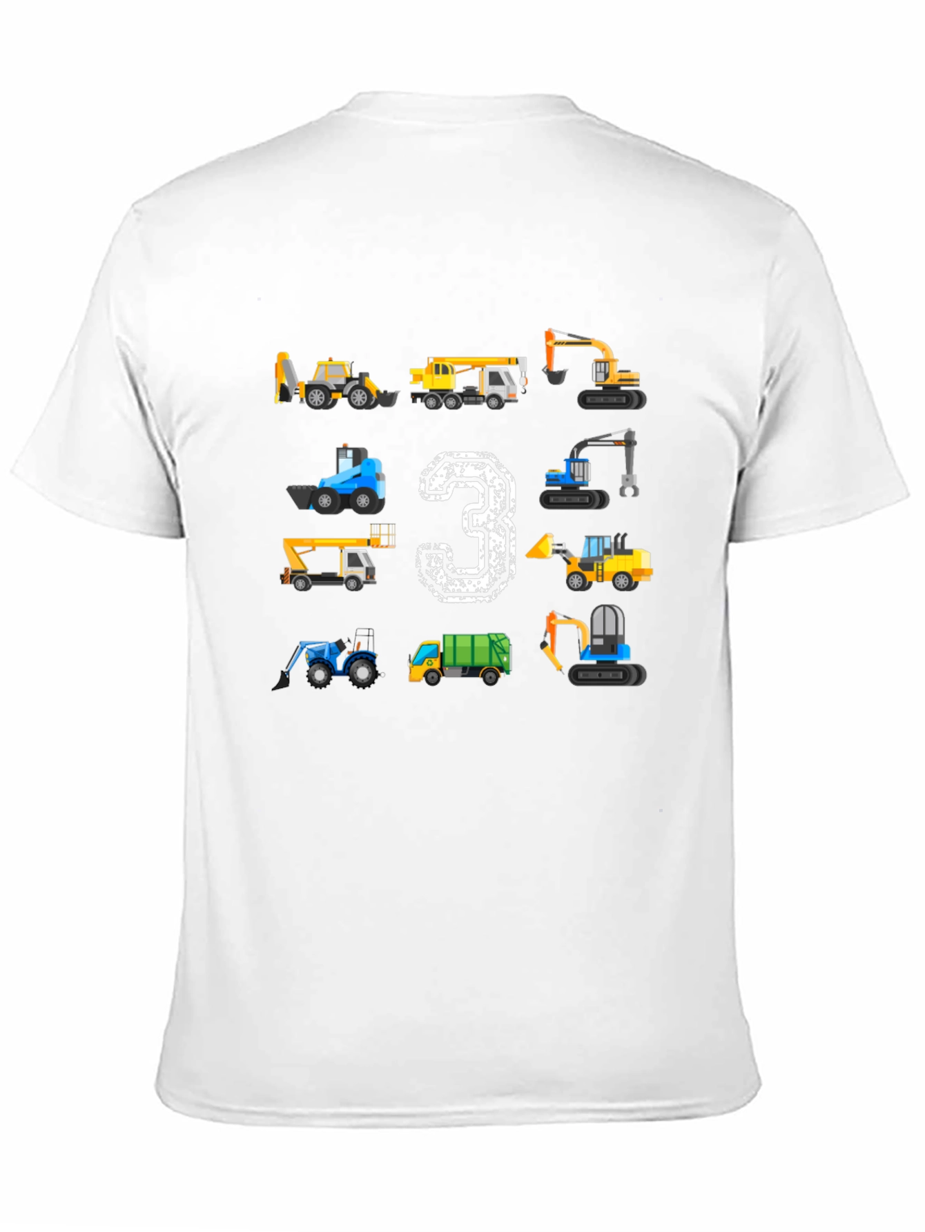 Construction Birthday T-Shirt Size 3