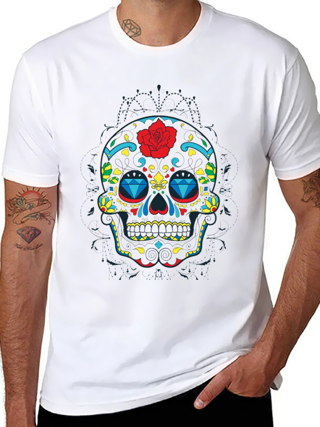 Sugar Skull Graphic T-Shirt - Dia de los Muertos
