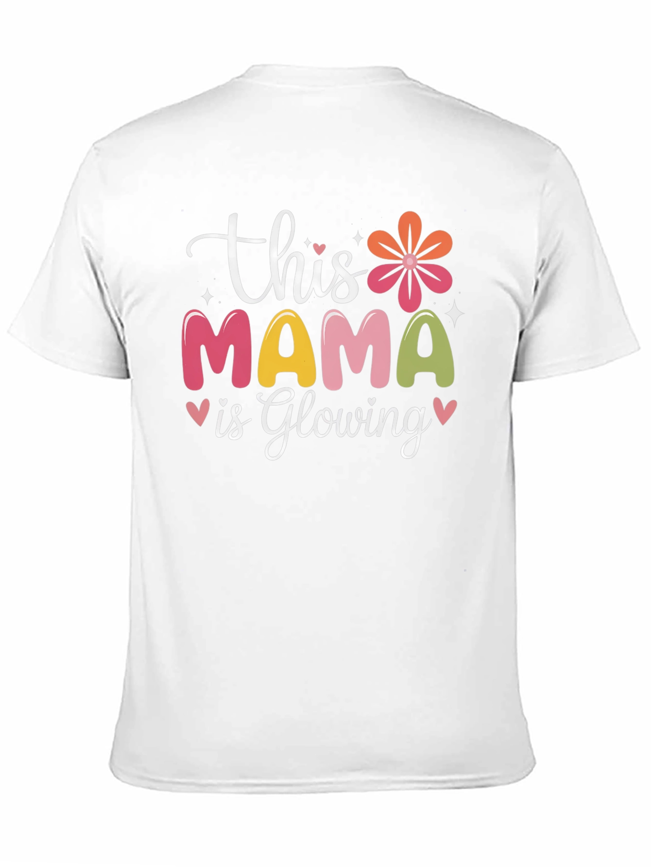 Mama Glowing Graphic Tee - Soft Cotton Blend