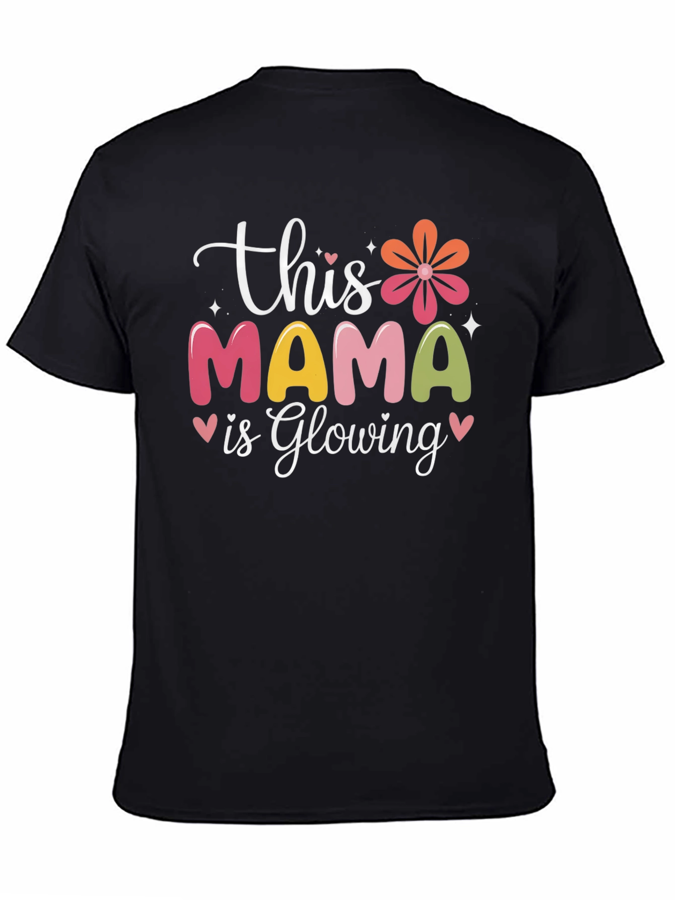 Mama Glowing Graphic Tee - Soft Cotton Blend