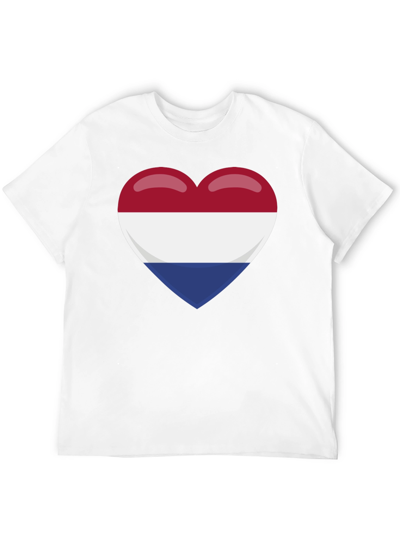 Netherlands Flag Heart T-Shirt - Show Your Pride!