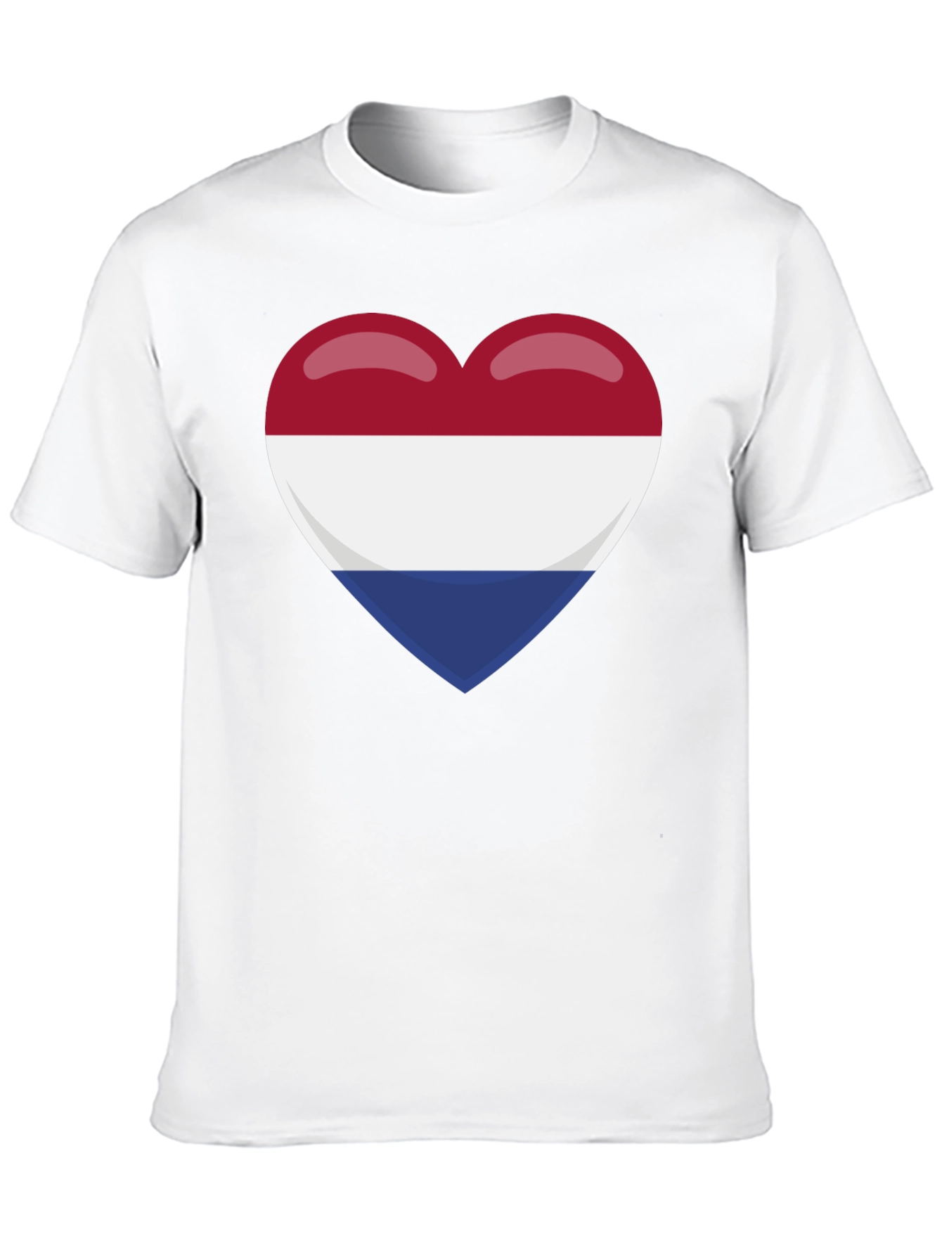 Netherlands Flag Heart T-Shirt - Show Your Pride!