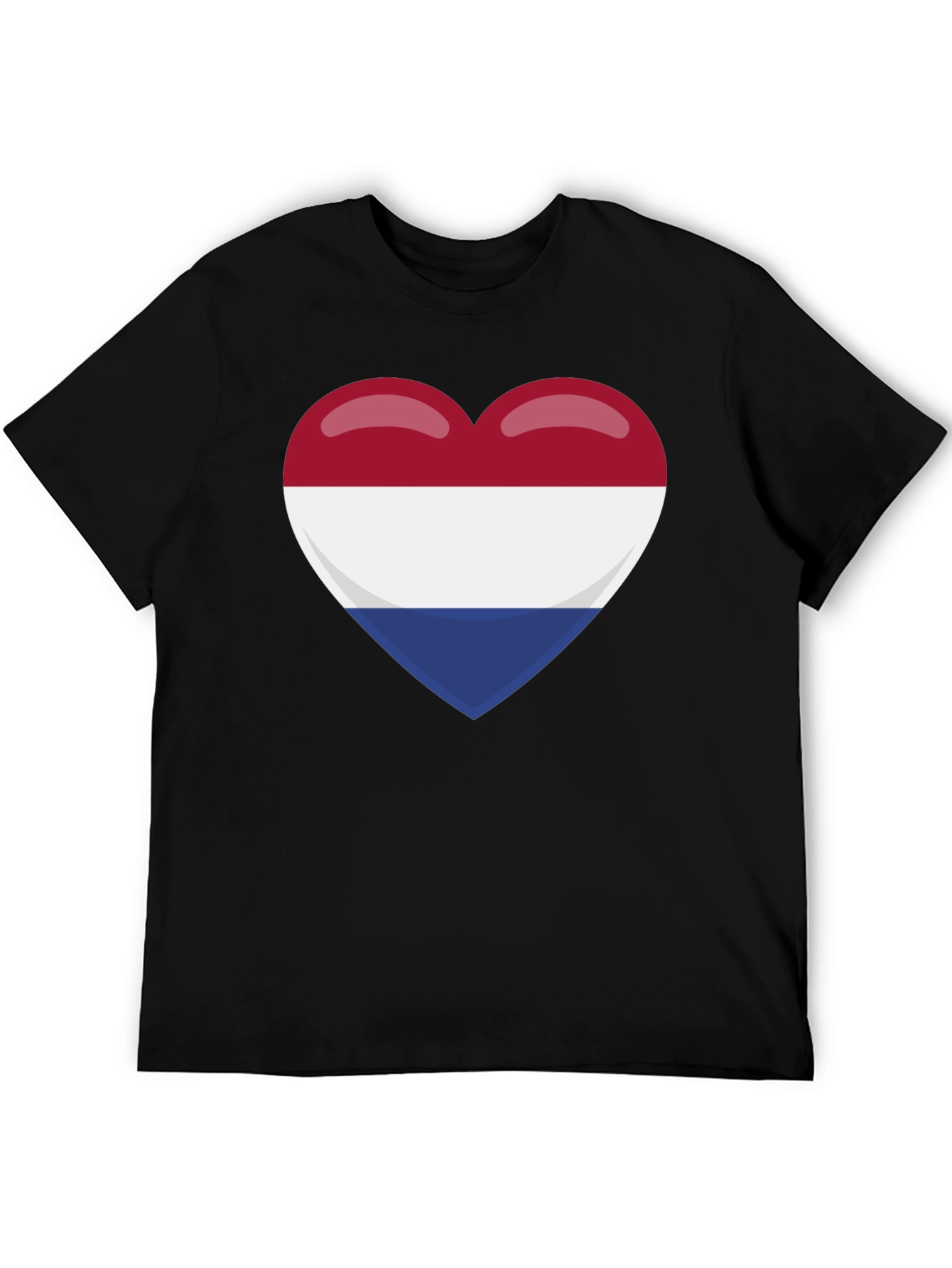 Netherlands Flag Heart T-Shirt - Show Your Pride!