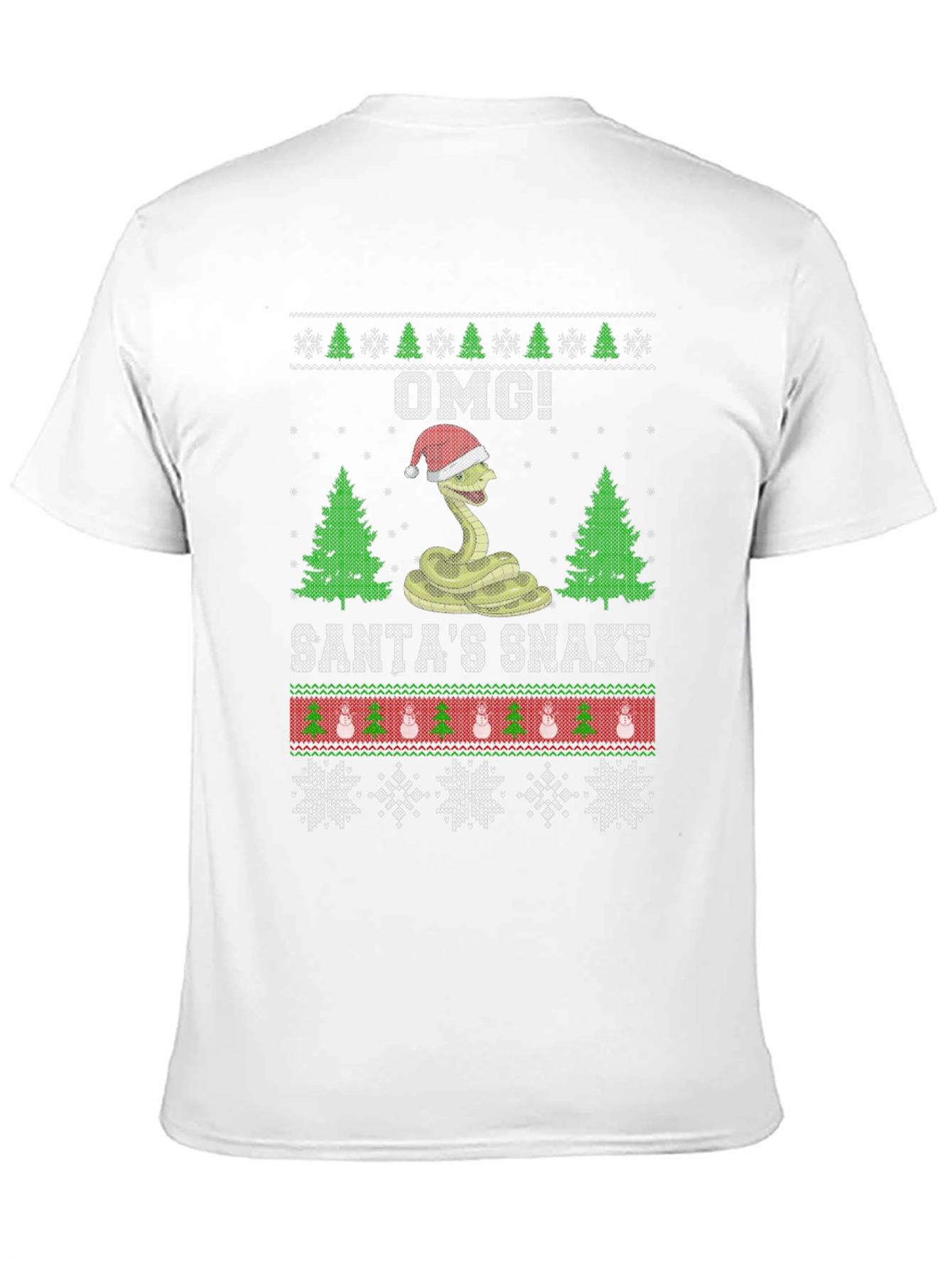 OMG! Santas Snake Ugly Christmas T-Shirt