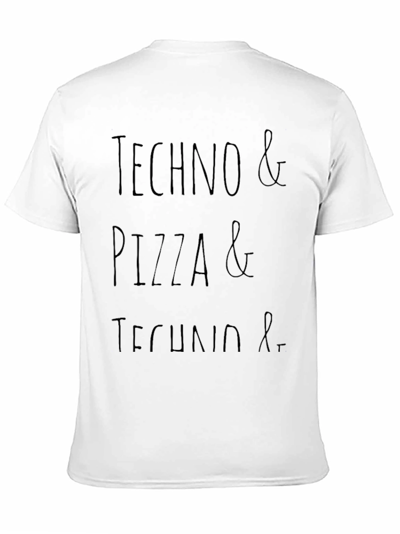 Techno & Pizza Graphic Tee