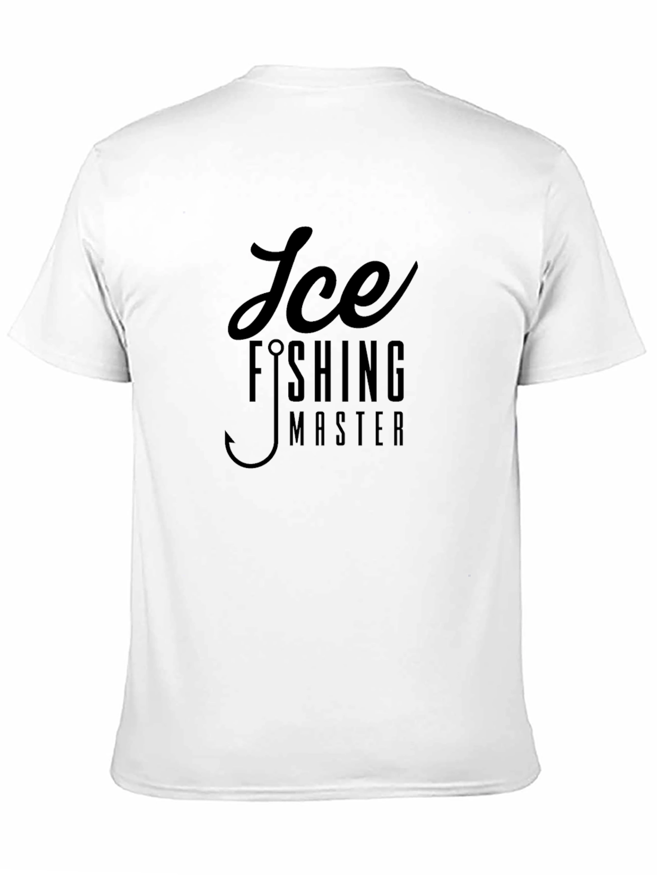 Ice Fishing Master Graphic T-Shirt Black