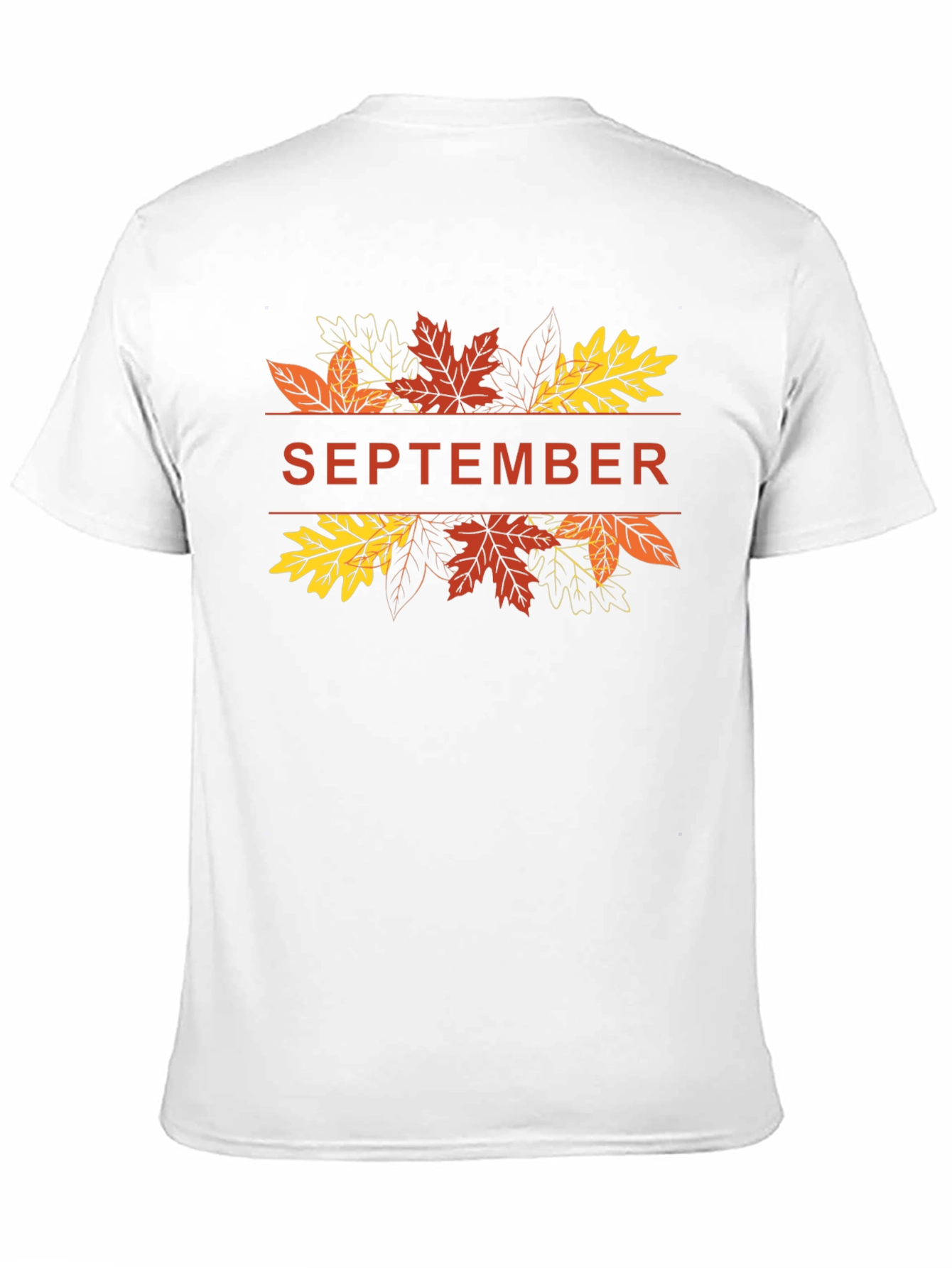 September Fall Leaves Graphic T-Shirt