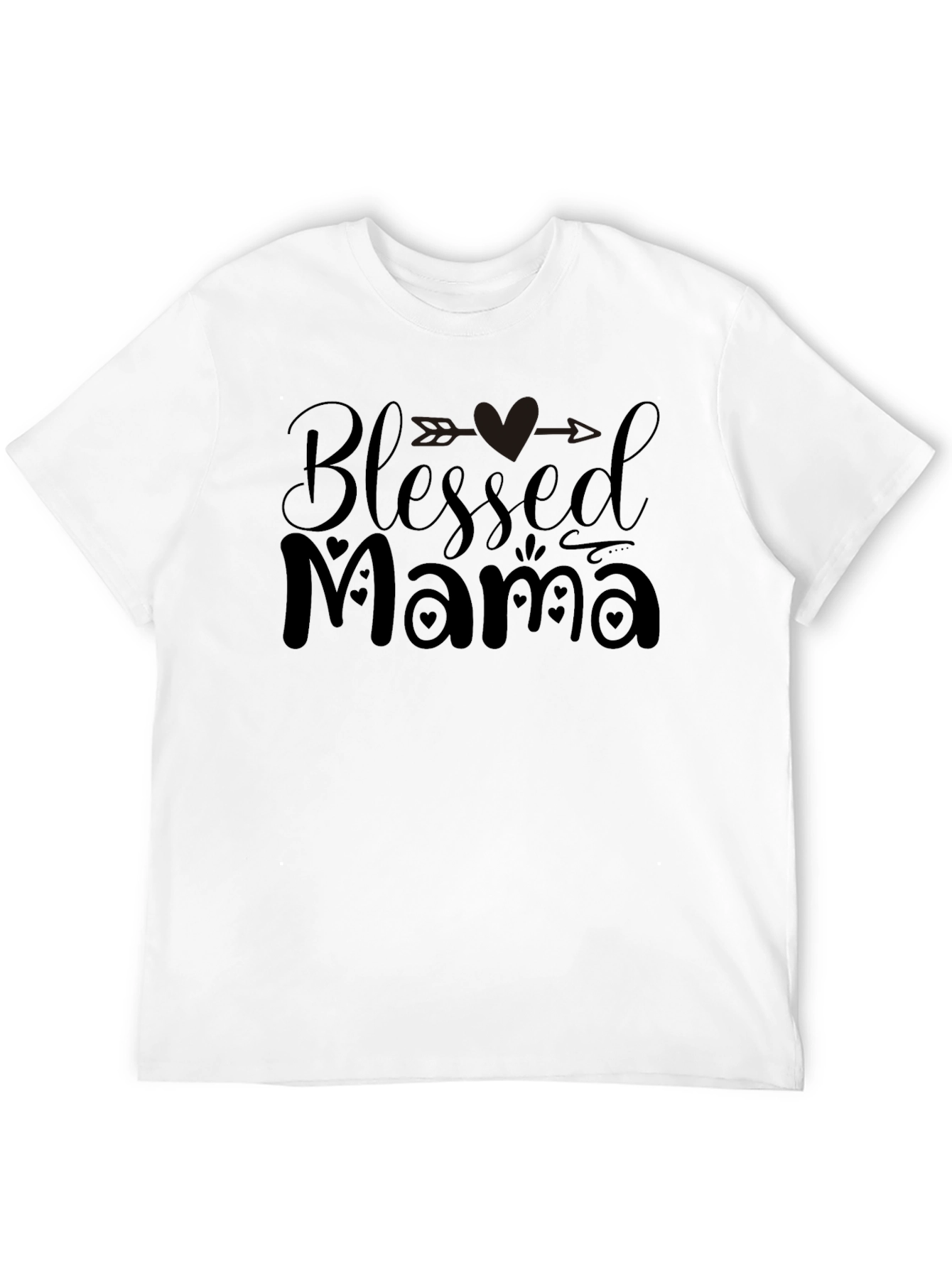 Blessed Mama Graphic Tee - Black