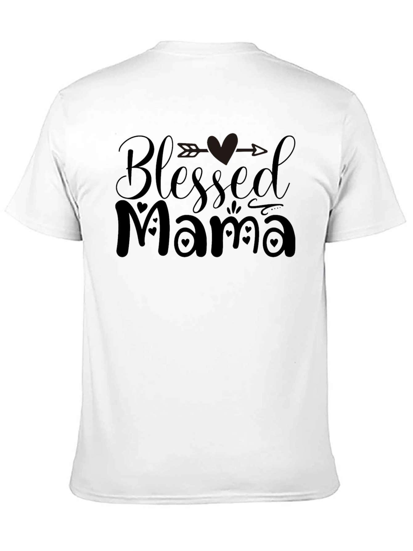 Blessed Mama Graphic Tee - Black