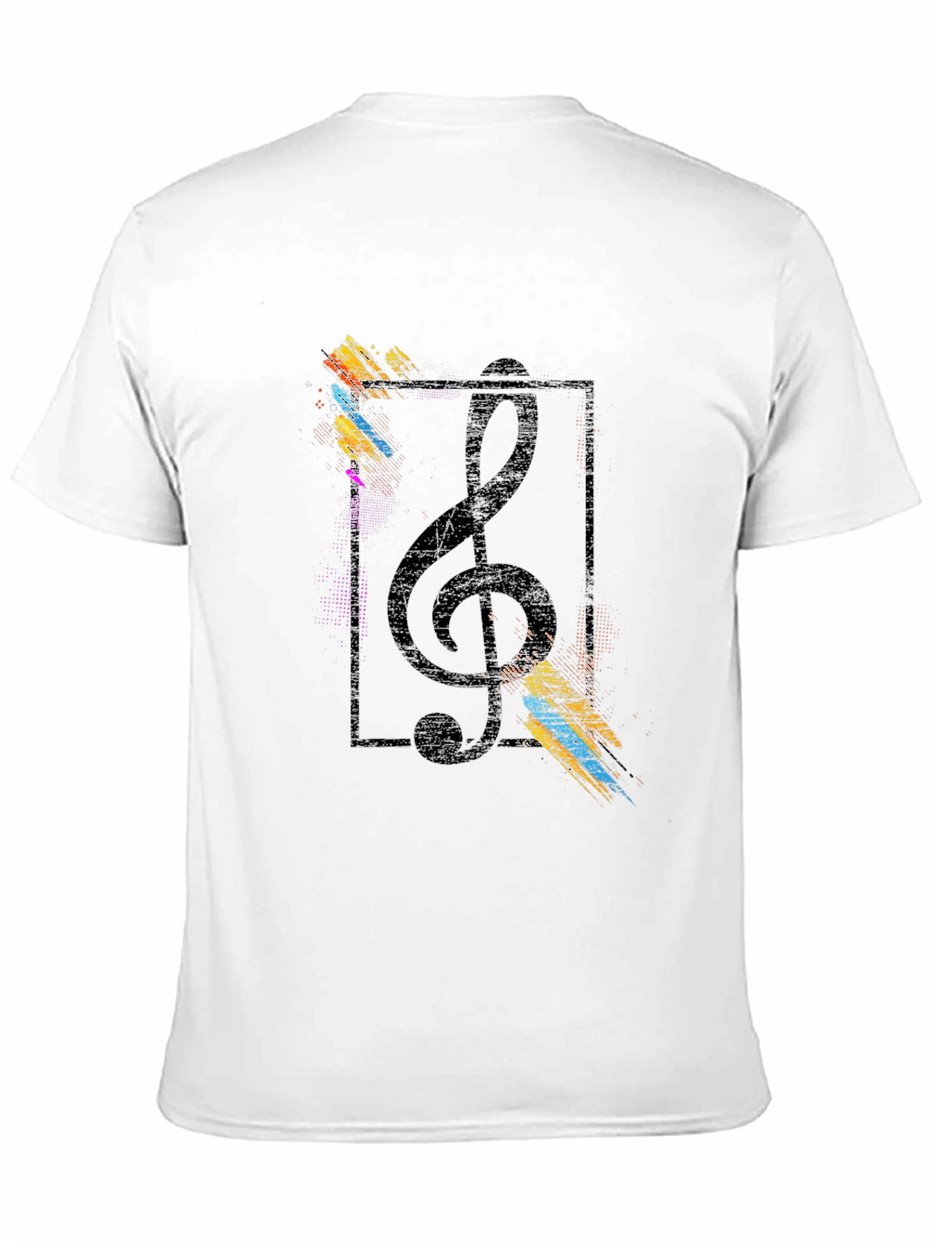 Musical Note Graphic Black T-Shirt