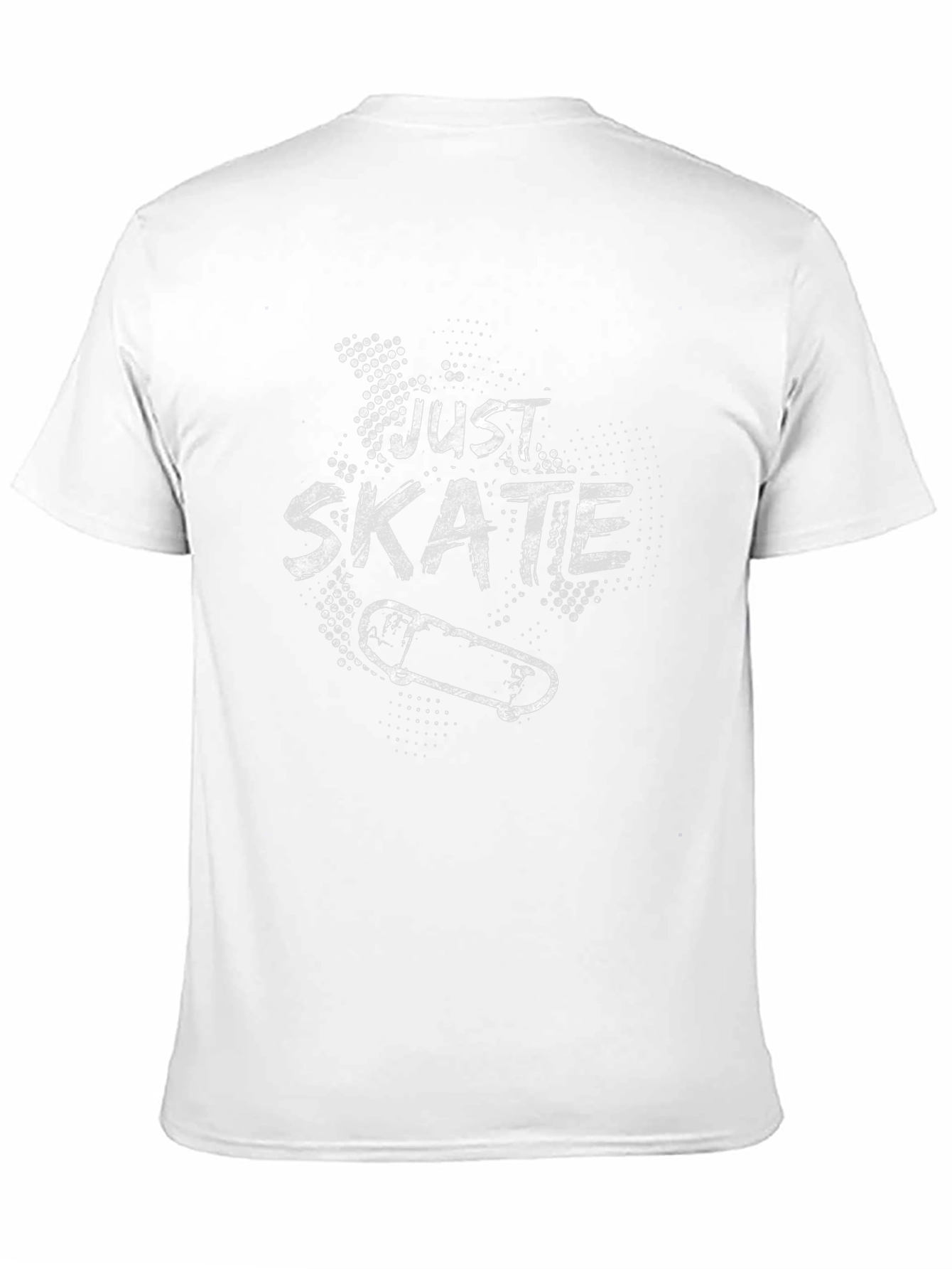 Just Skate Graphic Tee - Black Cotton T-Shirt