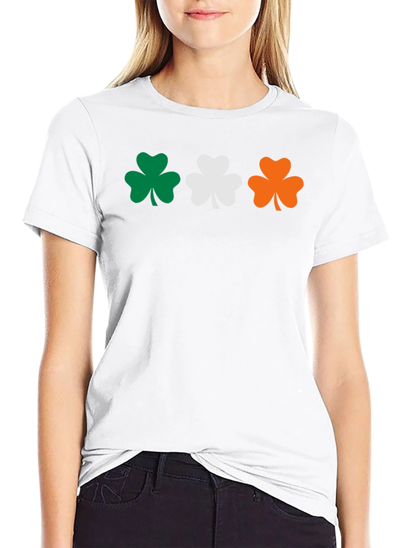 Irish Flag Shamrock T-Shirt - St. Patricks Day Tee