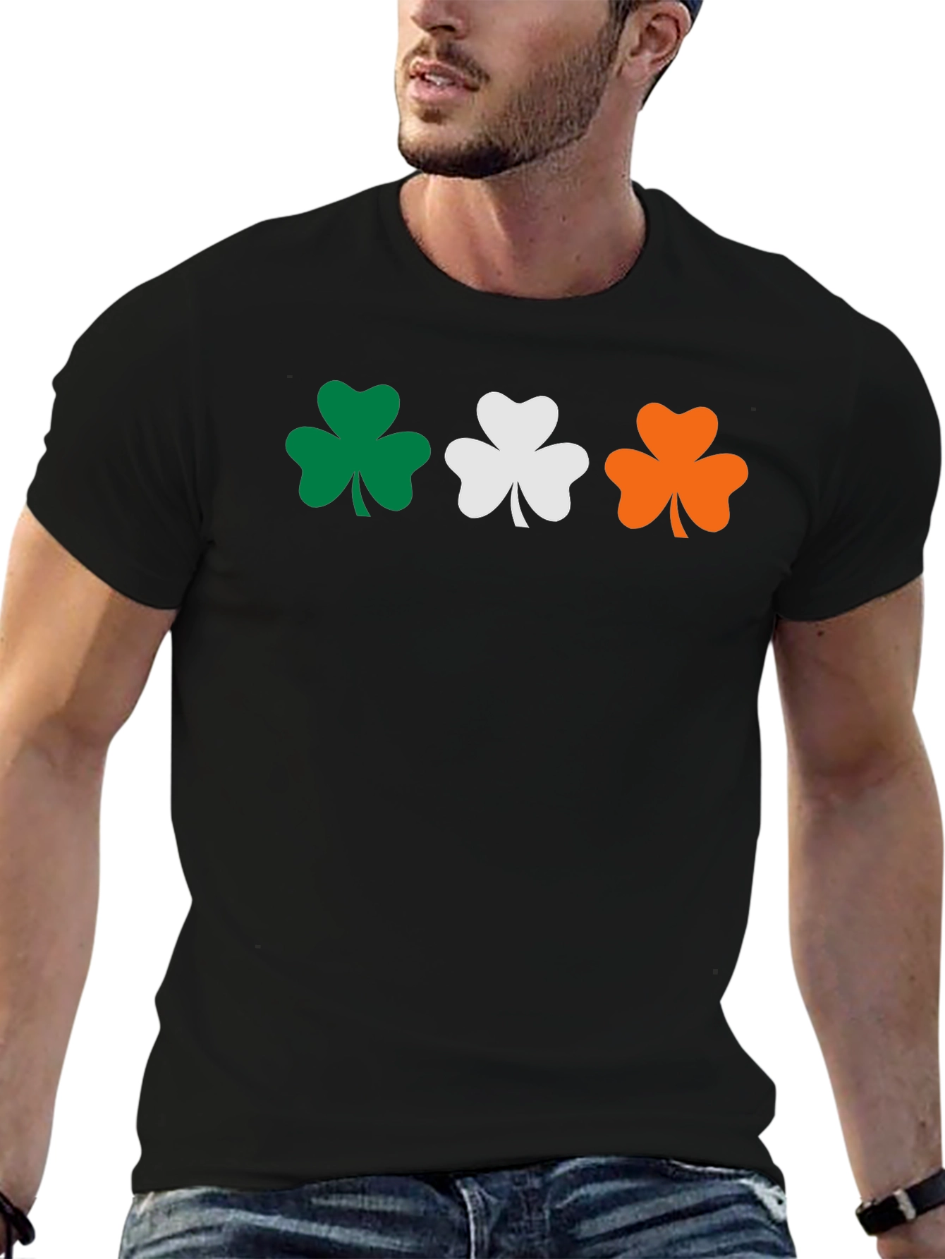 Irish Flag Shamrock T-Shirt - St. Patricks Day Tee