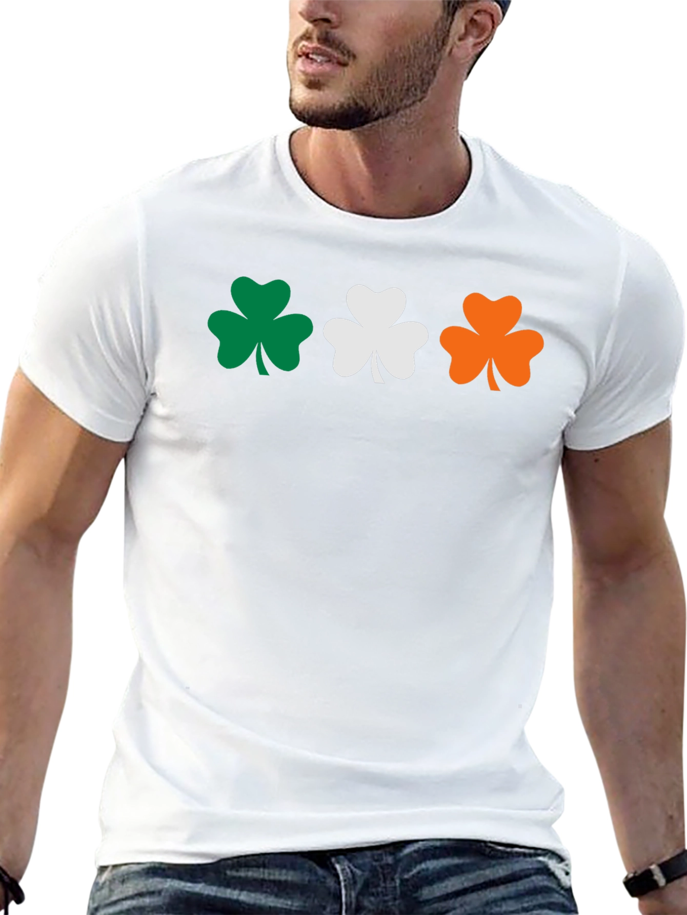 Irish Flag Shamrock T-Shirt - St. Patricks Day Tee