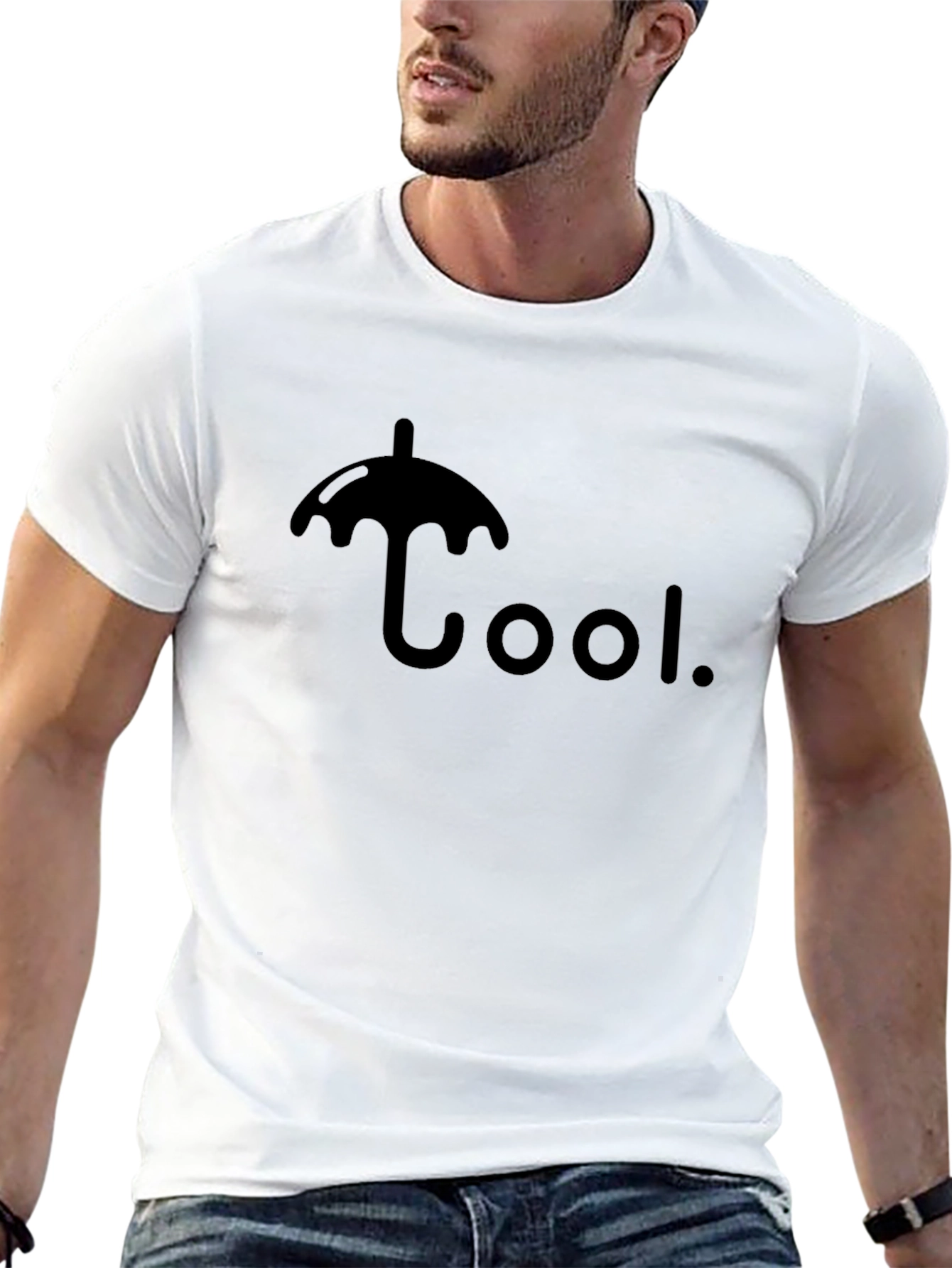Cool Umbrella Graphic Tee - Stylish Menswear
