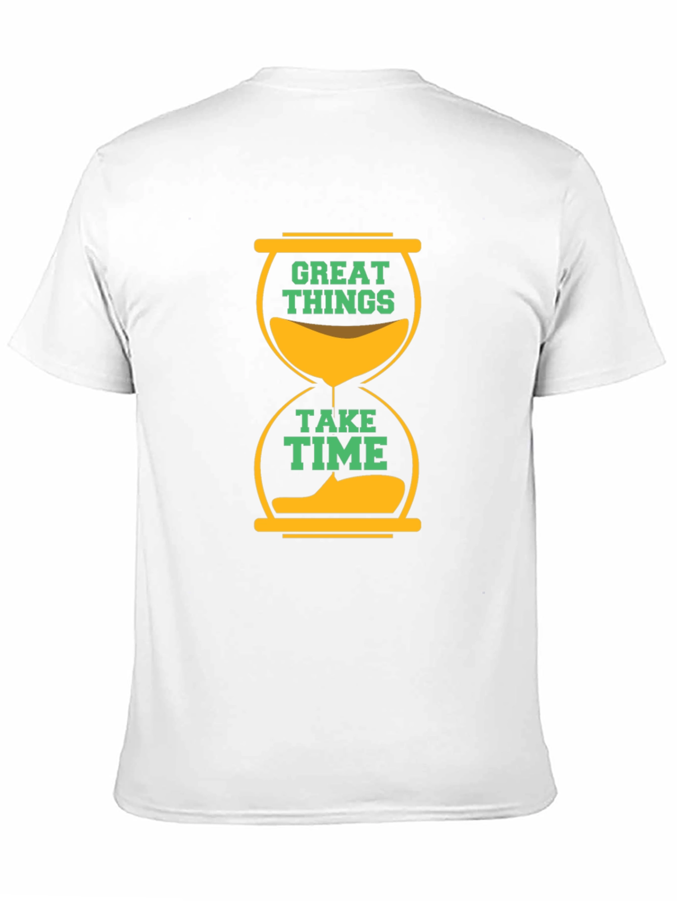 Great Things Take Time Black Graphic Tee