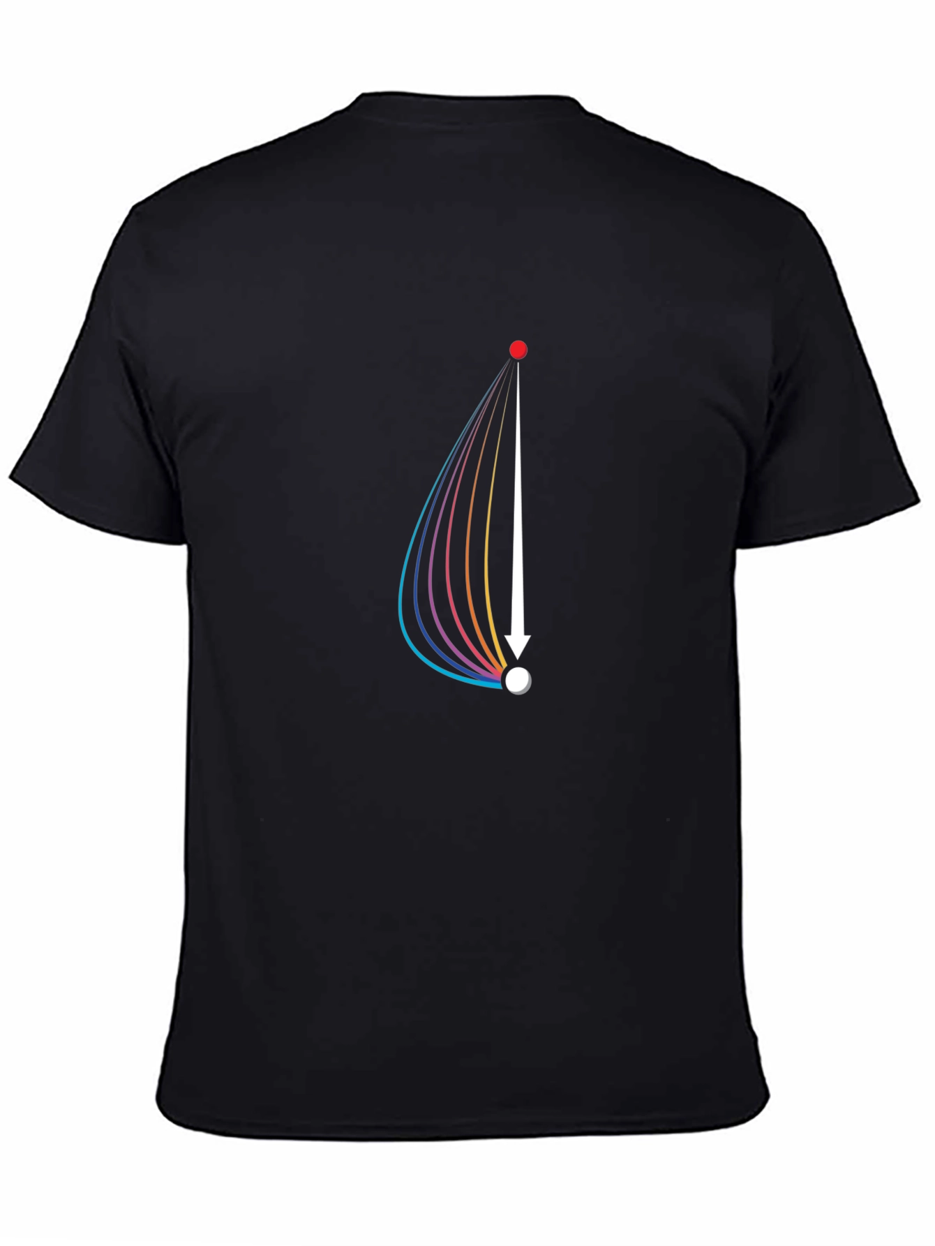 Modern Graphic Tee: Arrow Rainbow Design