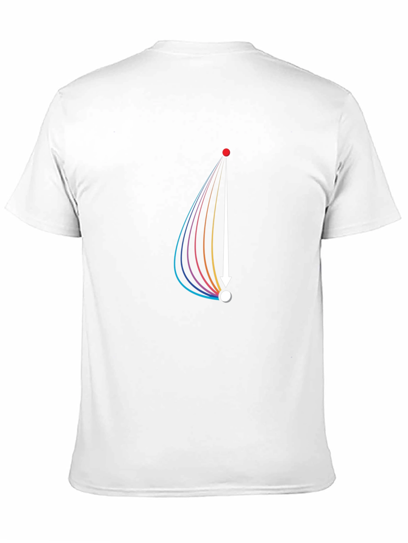 Modern Graphic Tee: Arrow Rainbow Design