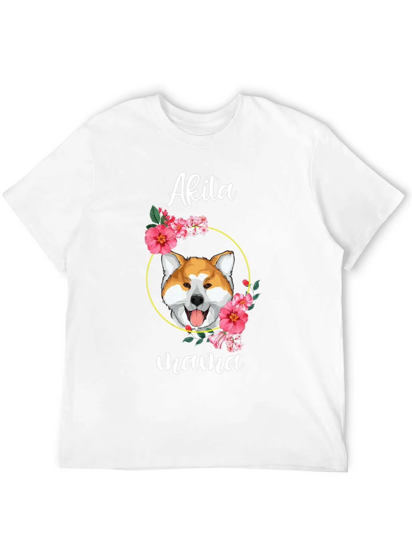 Akita Mama Dog Graphic T-Shirt