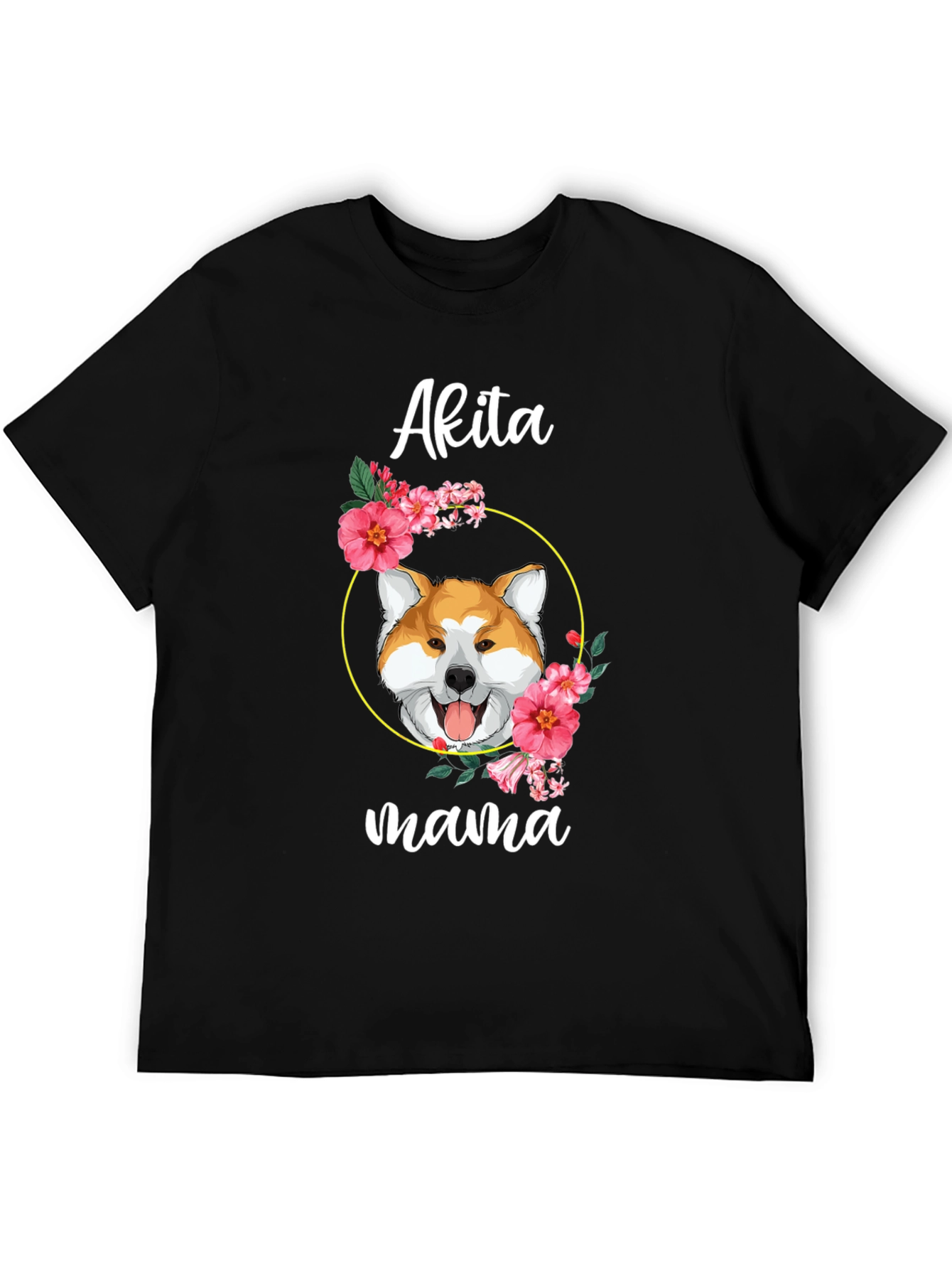 Akita Mama Dog Graphic T-Shirt