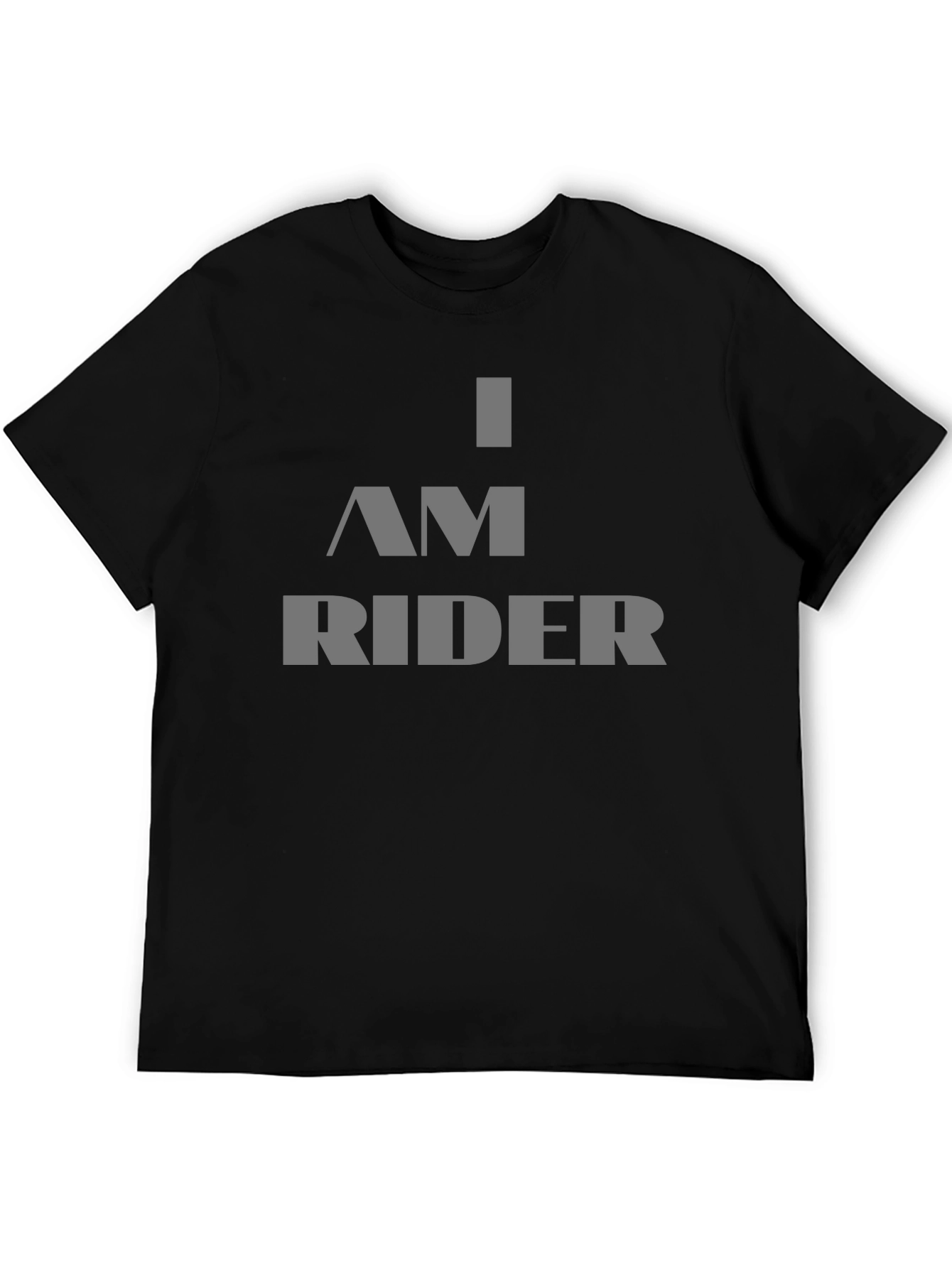 I AM RIDER Graphic T-Shirt - Bold Black Tee