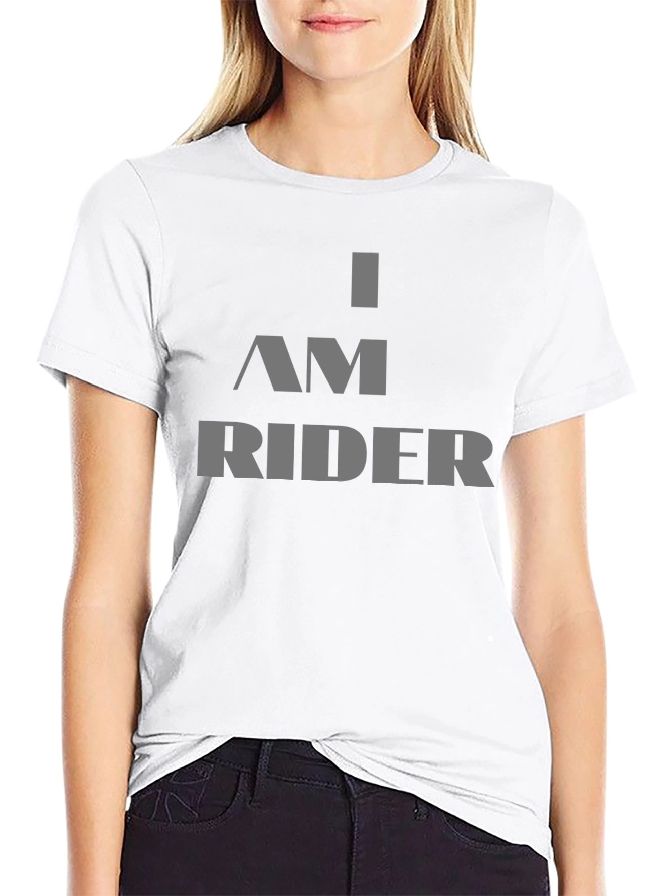 I AM RIDER Graphic T-Shirt - Bold Black Tee