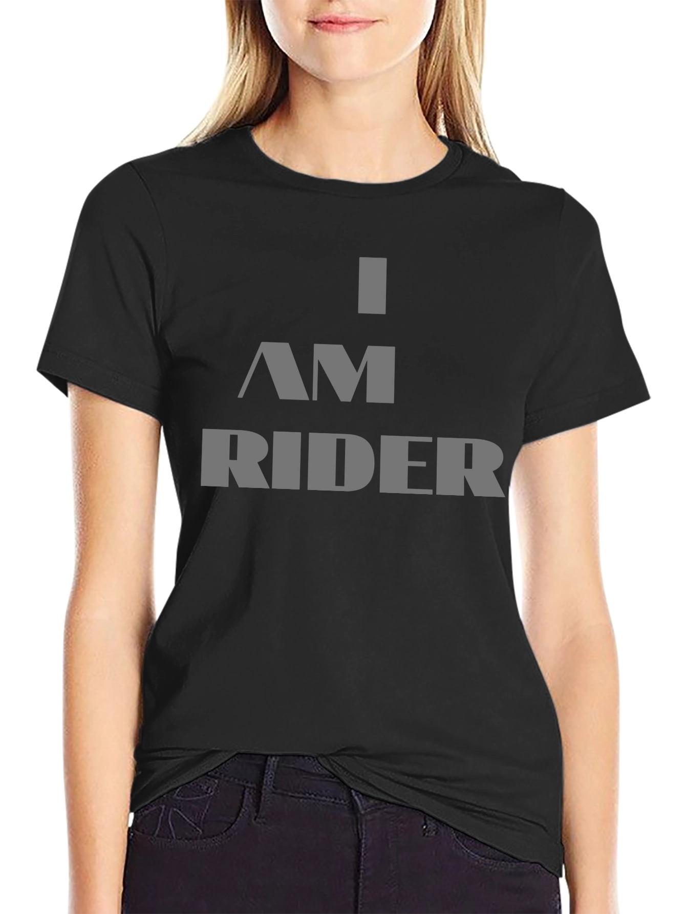 I AM RIDER Graphic T-Shirt - Bold Black Tee